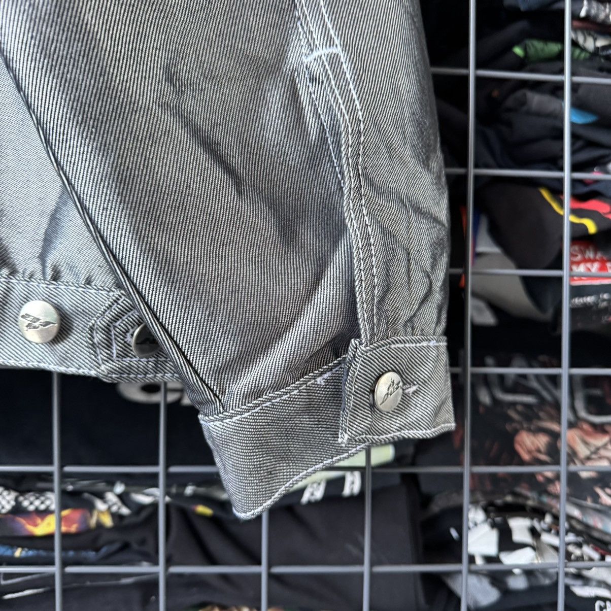 Vintage Rare‼️ Vintage 90s Johnny Blaze Workwear Silver Metal Jacket Size US L / EU 52-54 / 3 - 8 Thumbnail