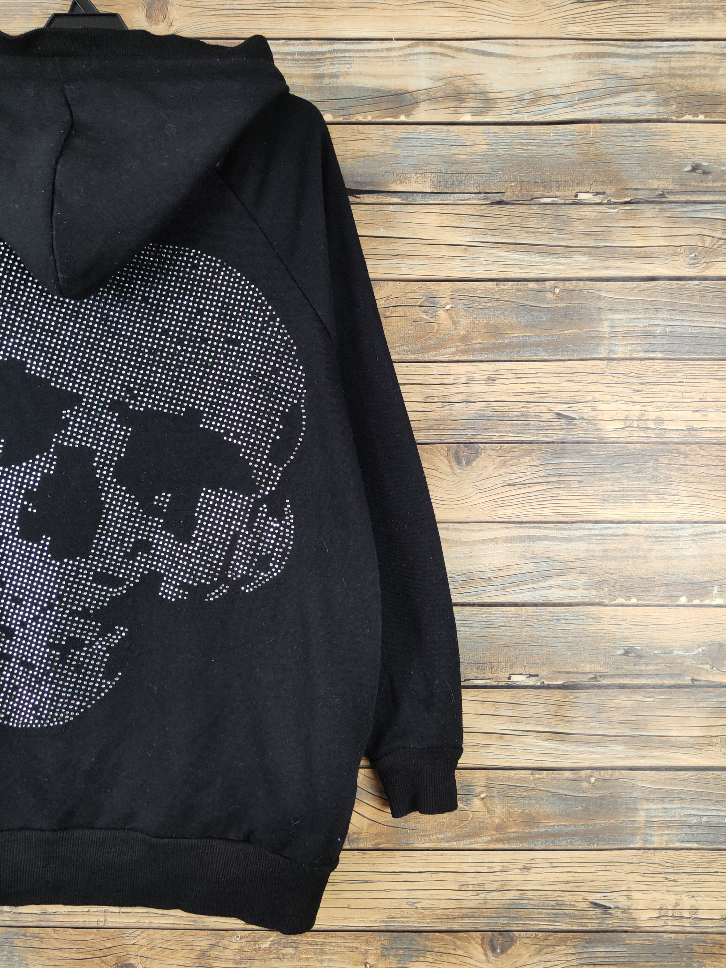 Japanese Brand DL Shake Shake Black Skull Hoodie Sweaters #423 Size US L / EU 52-54 / 3 - 3 Thumbnail