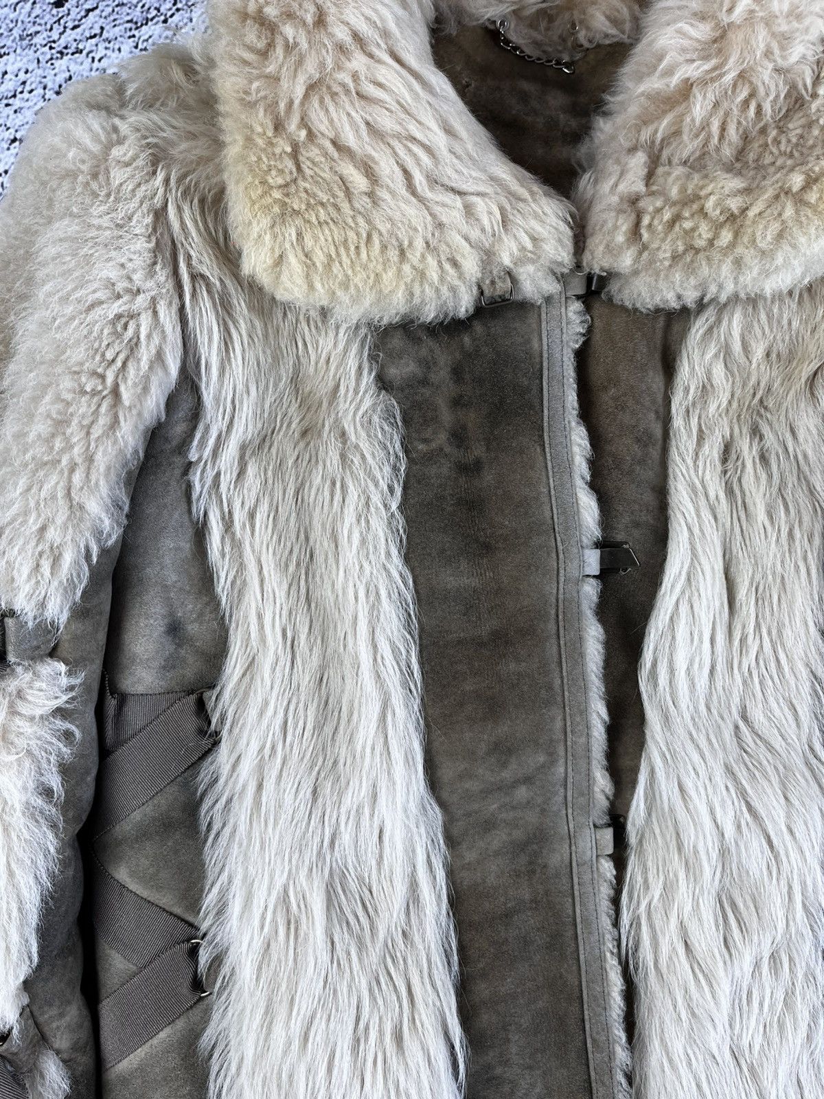 Japanese Brand Vintage Y2K leather fur shearling sheepskins coat jacket 00s Size M / US 6-8 / IT 42-44 - 15 Thumbnail