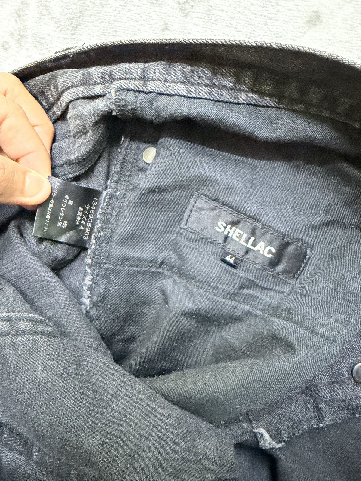 Shellac Vintage SHELLAC Paint Splashed Slim Fit Button Denim Jeans Size US 30 / EU 46 - 14 Thumbnail
