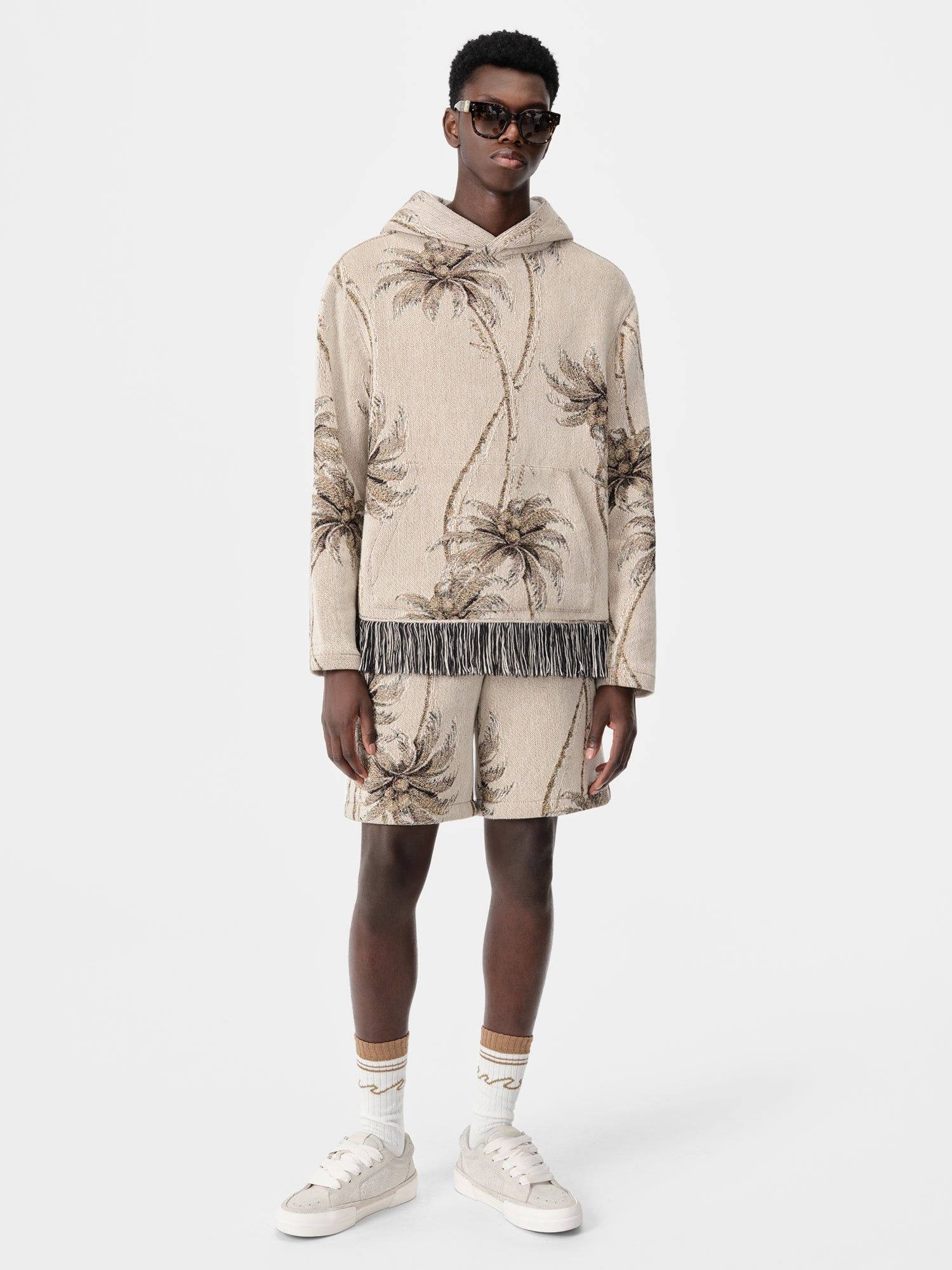 Amiri o1s1wg110725 Twisted Palms Tapestry Shorts in Multicolor Size US 30 / EU 46 - 2 Thumbnail