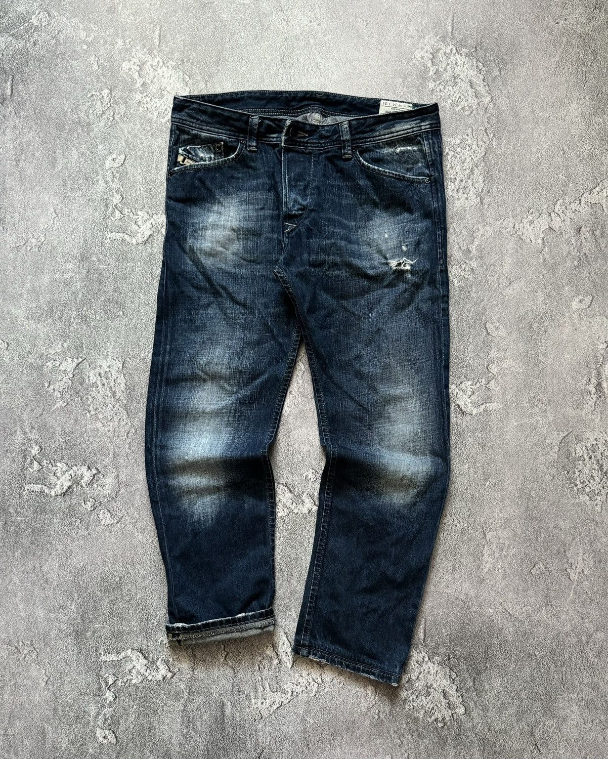 Diesel × Diesel Black Gold Diesel 34/34 denim pant trouser Jean chino distressed Size US 34 / EU 50 - 6 Thumbnail