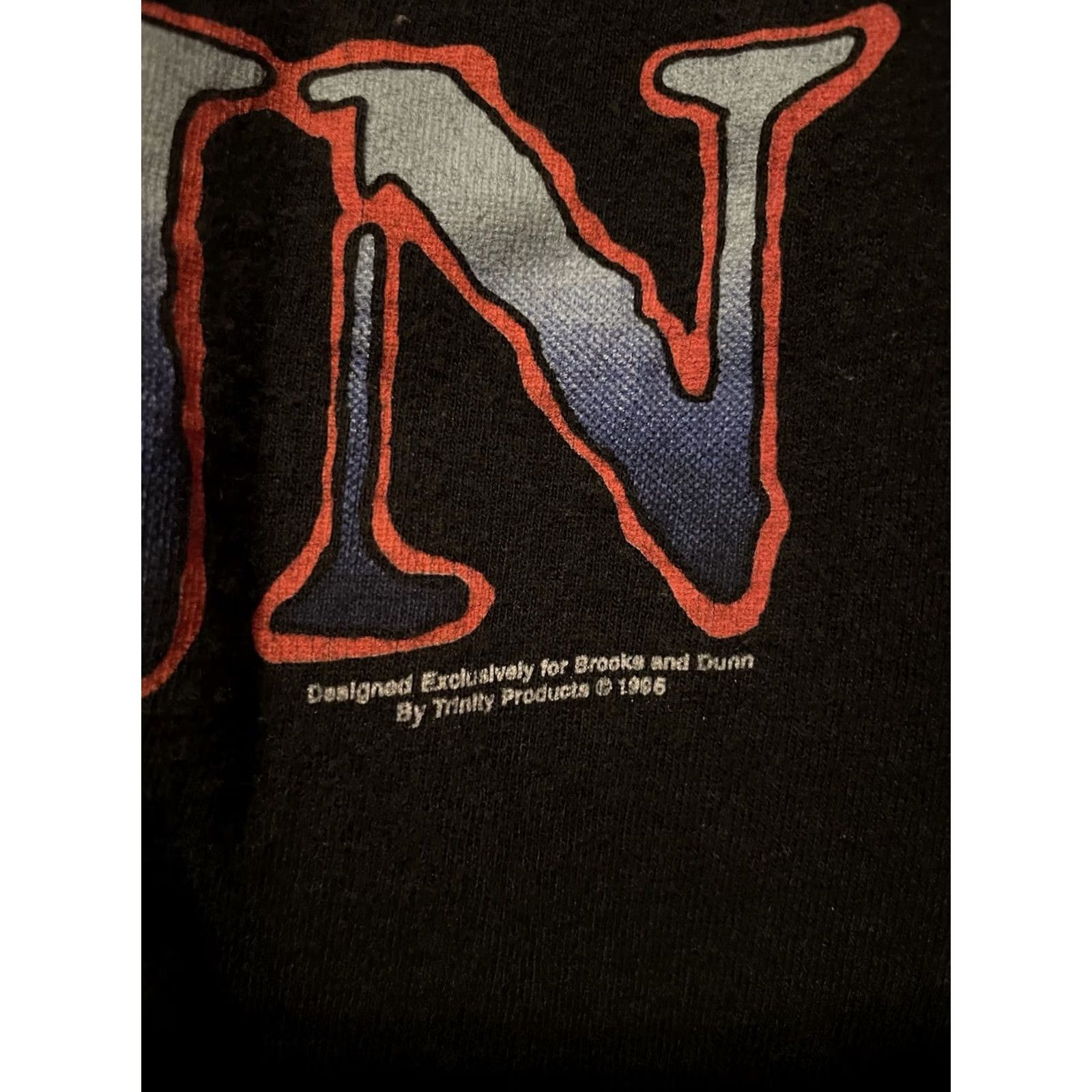 Brooks VINTAGE Brooks & Dunn T-Shirt Mens Large Black 1990s Concert Tee Shirt L Men Size US L / EU 52-54 / 3 - 3 Thumbnail