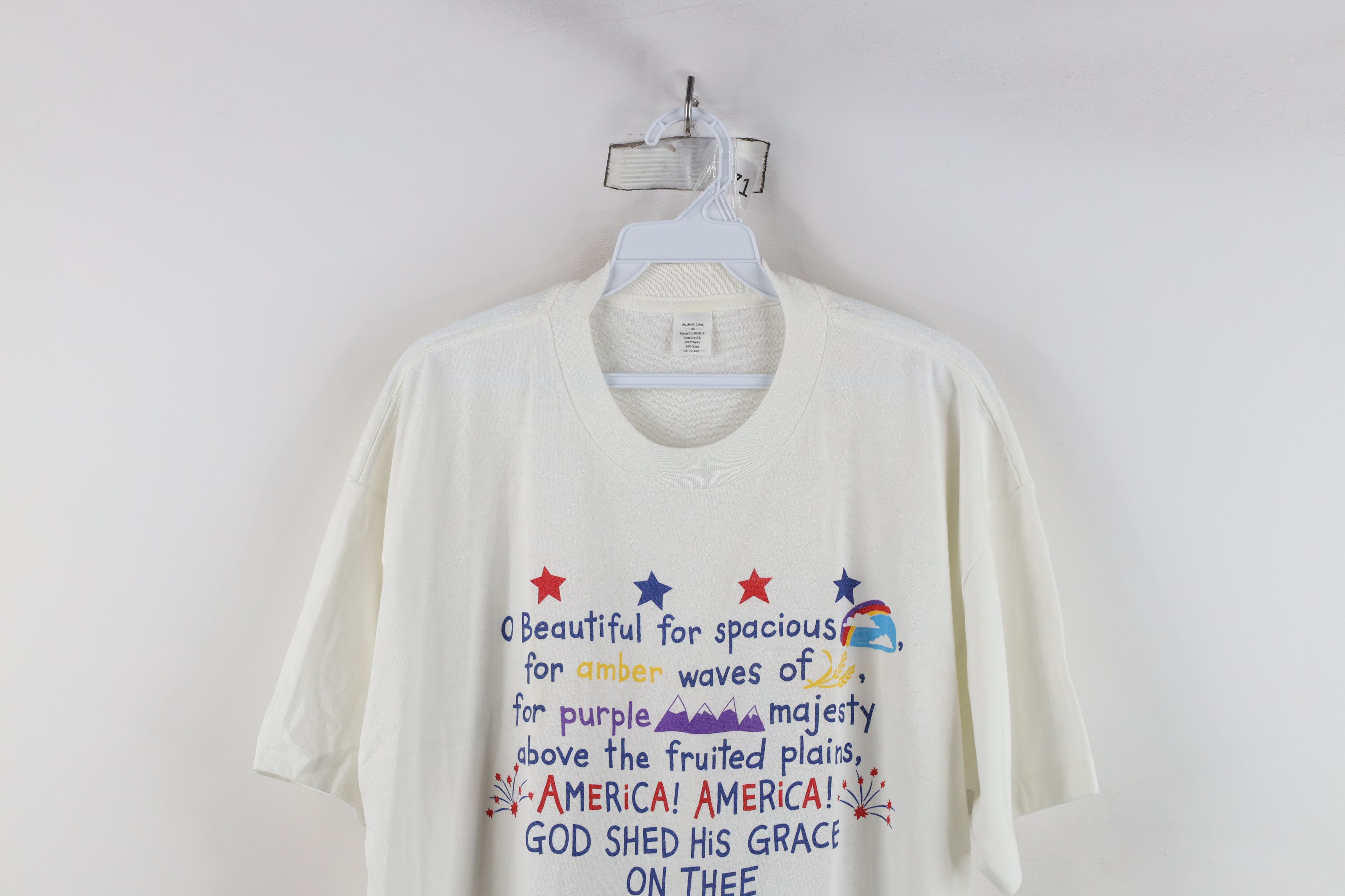 Vintage Vintage 80s 90s Hallmark America The Beautiful T-Shirt USA Size XL / US 12-14 / IT 48-50 - 2 Thumbnail