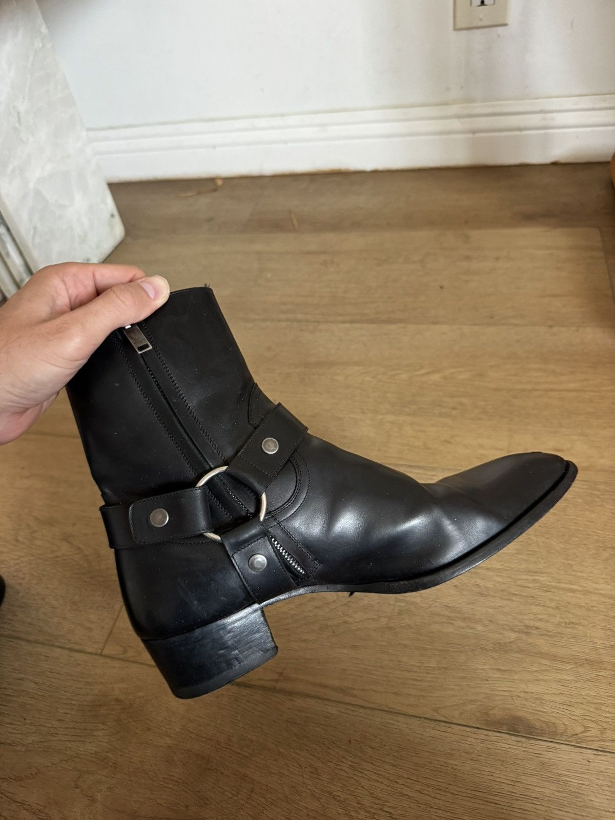 Saint Laurent Paris Hedi Harness Wyatts Leather 43 Size US 10 / EU 43 - 9 Thumbnail