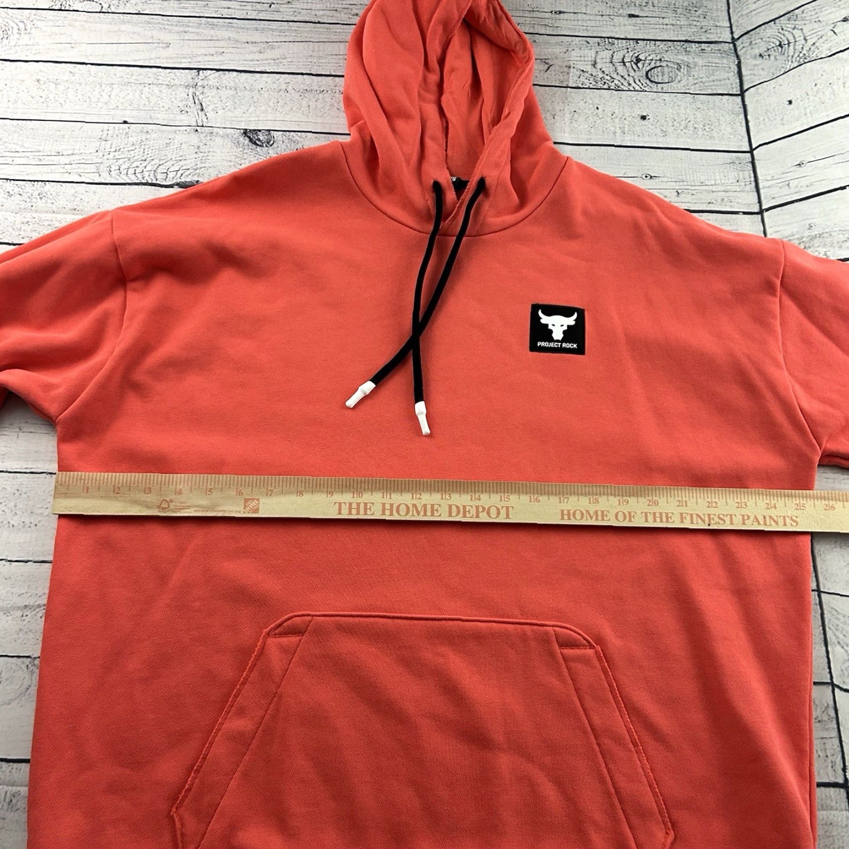 Under Armour Under Armour Project Rock Hoodie Sweatshirt Men's XL Orange Pullover Sweatshirt 90s? Size US XL / EU 56 / 4 - 5 Thumbnail