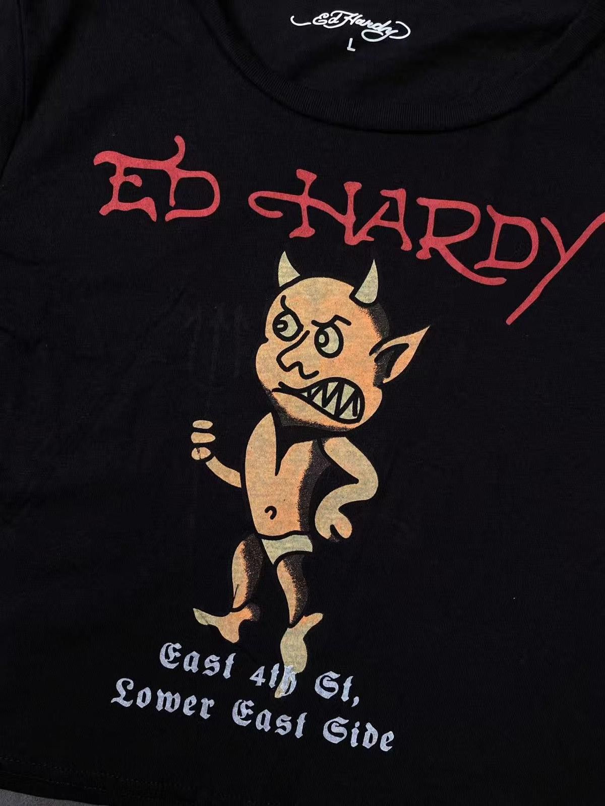 Ed Hardy Deadstock Ed Hardy Black Devil Baby T-Shirt Large Size L / US 10 / IT 46 - 3 Thumbnail