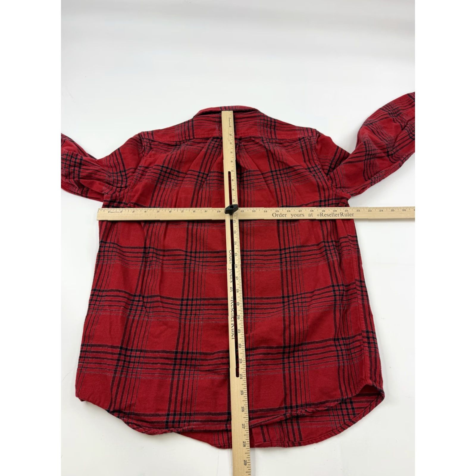 Vintage Blake Shelton x Lands' End Shirt Mens Medium Red Plaid Flannel Button-Up Casual Size US M / EU 48-50 / 2 - 7 Thumbnail