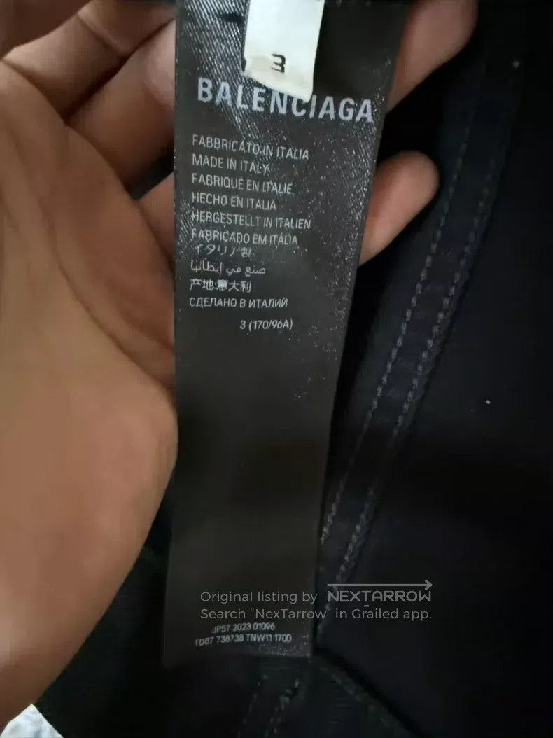Balenciaga Balenciaga Tape denim jacket Size US L / EU 52-54 / 3 - 4 Thumbnail