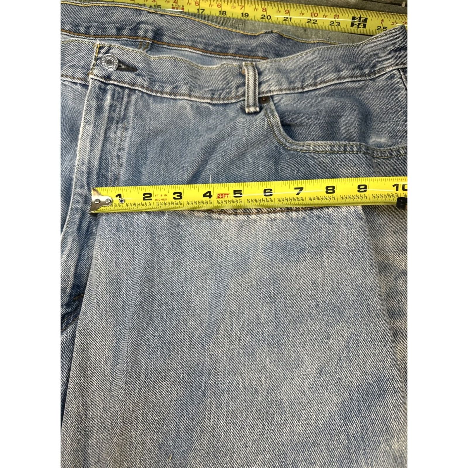 Levi's Levi's 560 Jeans Mens 48 x 30 Blue Distressed Relaxed Tapered 5-Pocket Denim Vintage 90s Grunge Retro 90s Mens Size US 32 / EU 48 - 3 Thumbnail