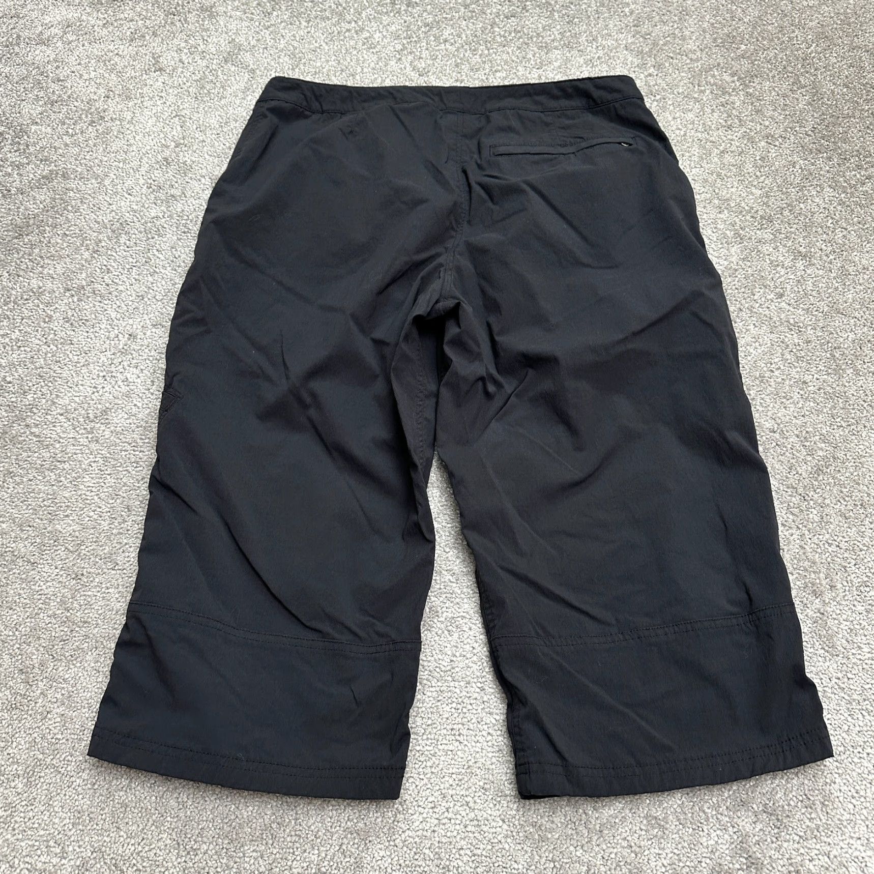 Royal Robbins VINTAGE NO — Royal Robbins Cropped Pants Womens 12 Black Straight Active Outdoor Hiking 34x18 Size 34" / US 12 / IT 48 - 2 Thumbnail