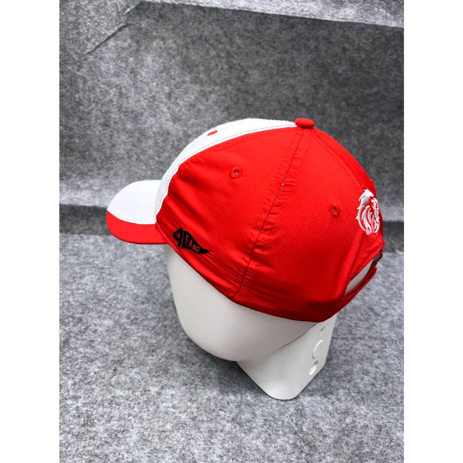 Vintage Republica Escarlata Hat Strap Back Adult One Size Red White Polyester Size ONE SIZE - 5 Thumbnail