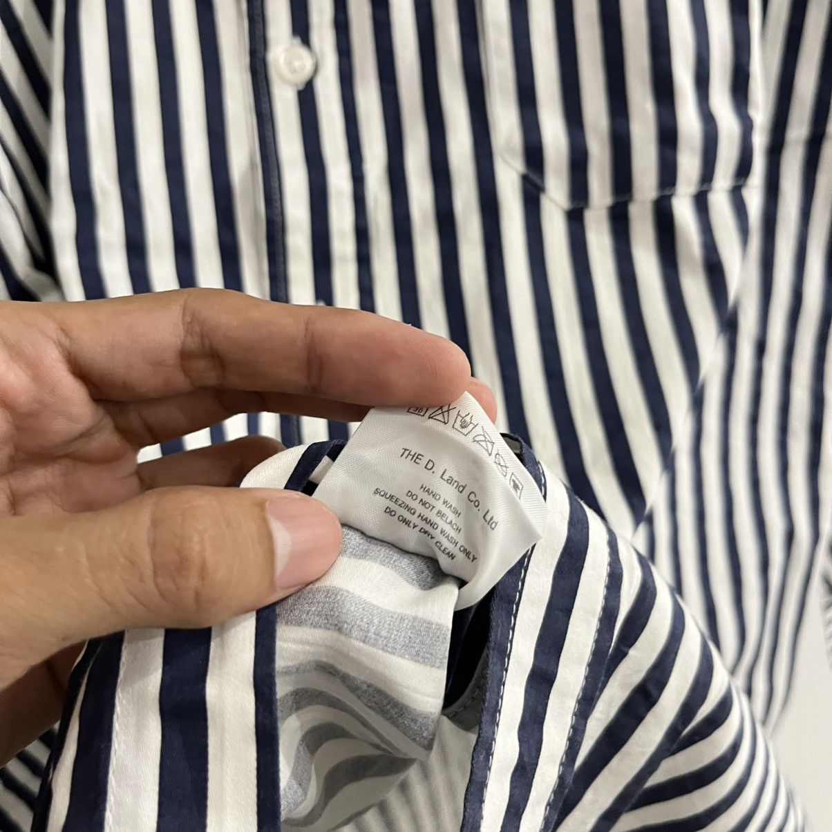 Japanese Brand d land - striped longsleeve shirt Size US M / EU 48-50 / 2 - 7 Thumbnail