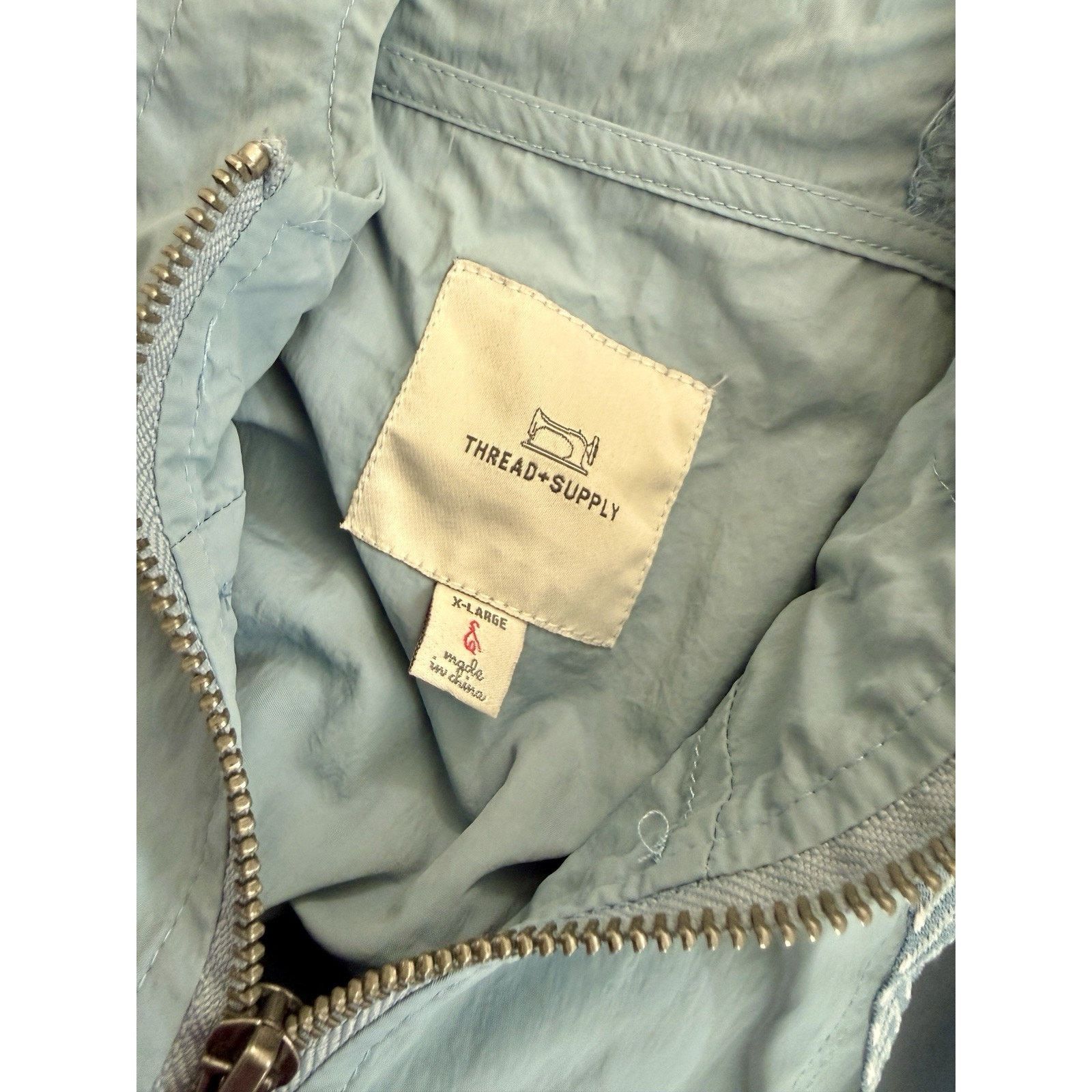 Old Navy Thread & Supply Women’s Pullover Windbreaker Hooded Jacket Size L / US 10 / IT 46 - 7 Thumbnail