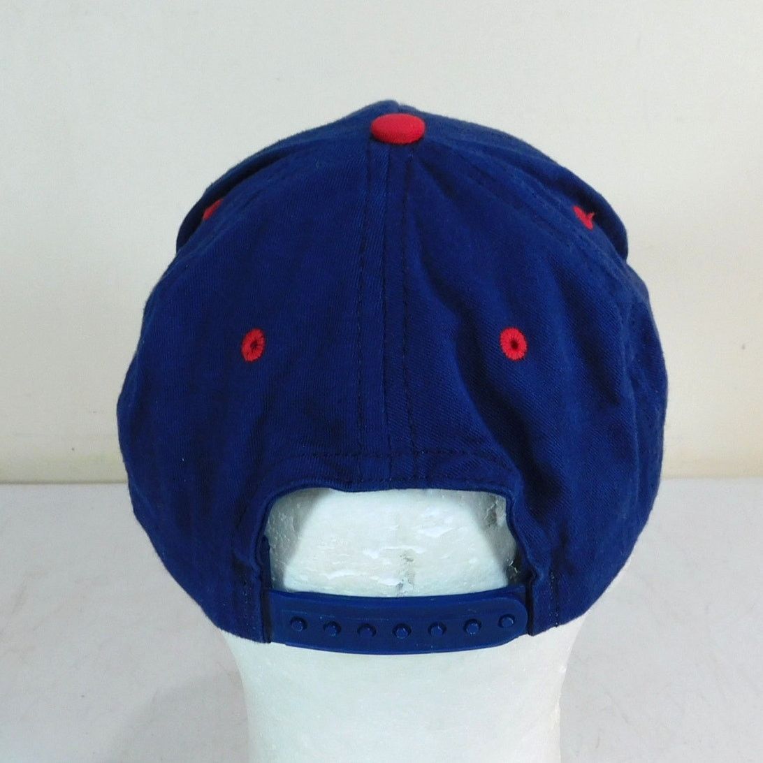 Acme Clothing 90s Bugs Bunny Hat Snapback Fuzzy B Blue Red Adjustable Size ONE SIZE - 4 Thumbnail