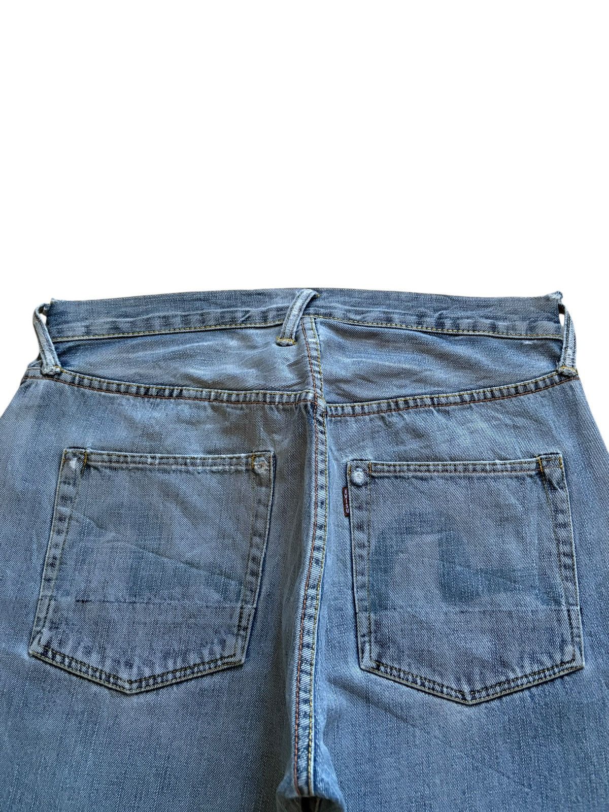 Evisu × Japanese Brand Vintage Japanese Evisu Seagulls Blue Wash Jean Shorts Size US 33 - 11 Thumbnail