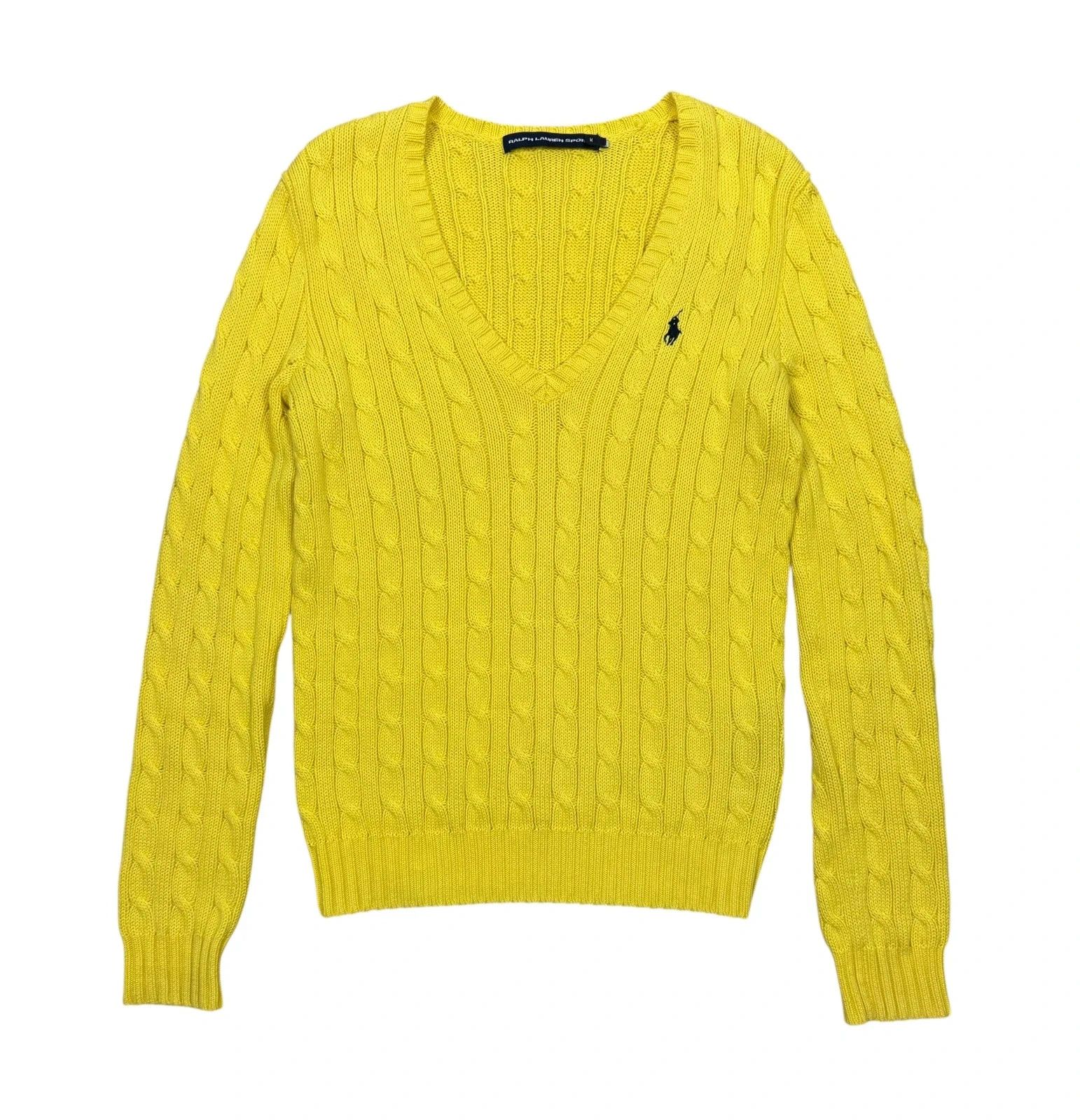 Ralph Lauren Ralph Lauren Cable Knit Sweater V-Neck Vintage size M Size M / US 6-8 / IT 42-44 - 9 Thumbnail
