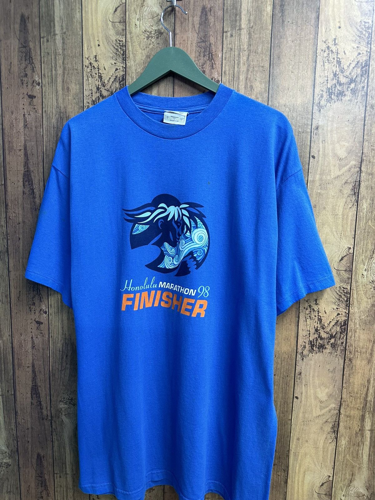 Nike Nike 1998 Finisher Marathon Honolulu Vintage Tshirt A245 Size US L / EU 52-54 / 3 - 2 Thumbnail