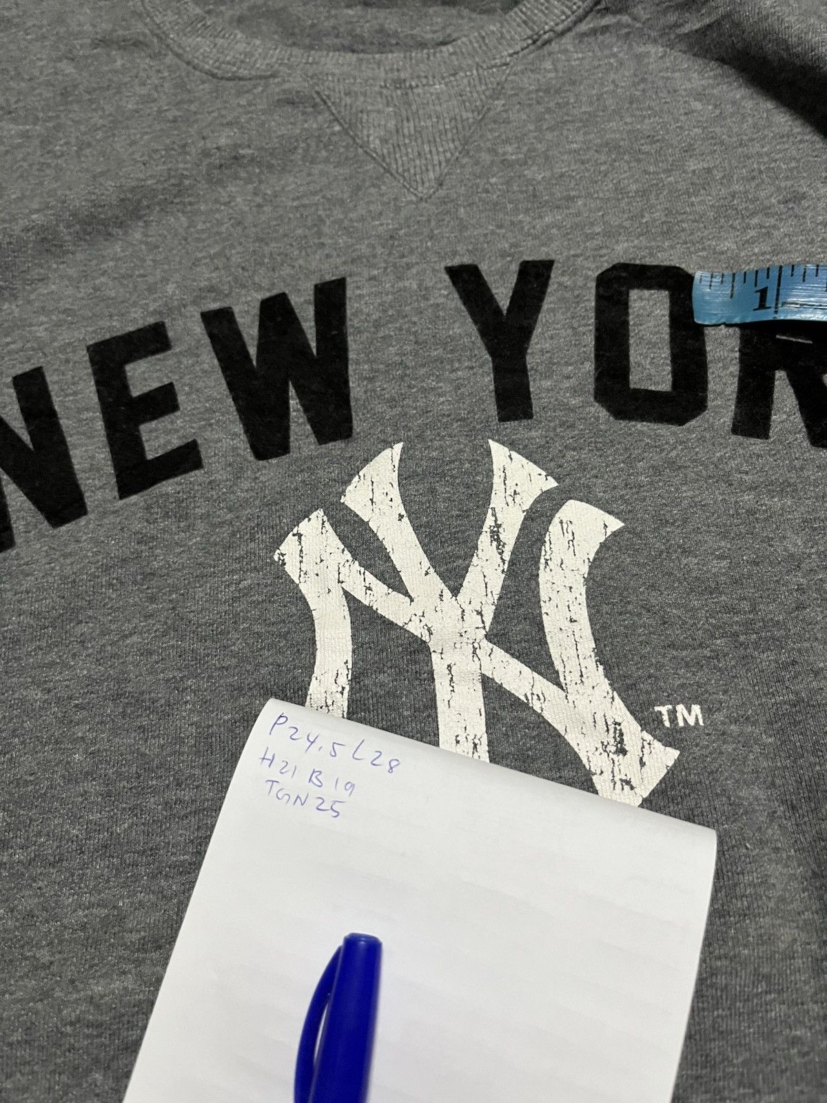 MLB 🔥MLB x NY New York Big Logo Sweetshirts Size US XXL / EU 58 / 5 - 8 Thumbnail