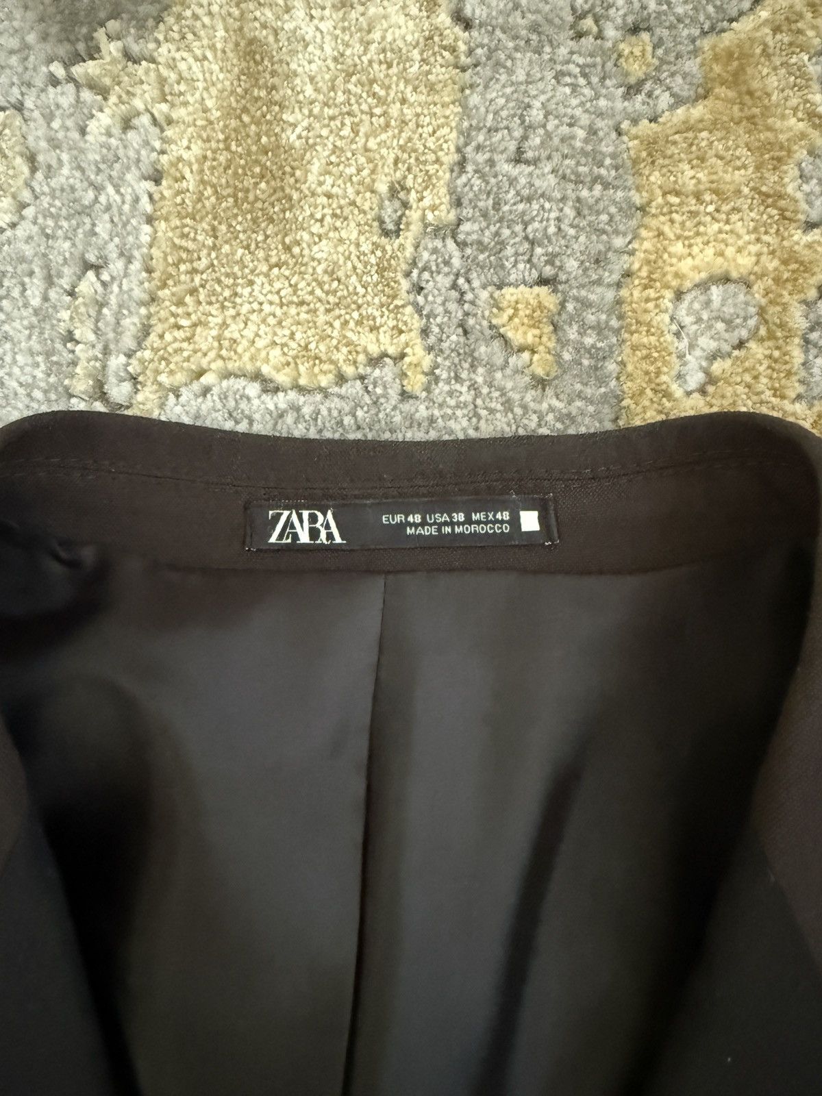 Zara Zara Double Breasted Blazer Jacket Brown Size US M / EU 48-50 / 2 - 4 Thumbnail