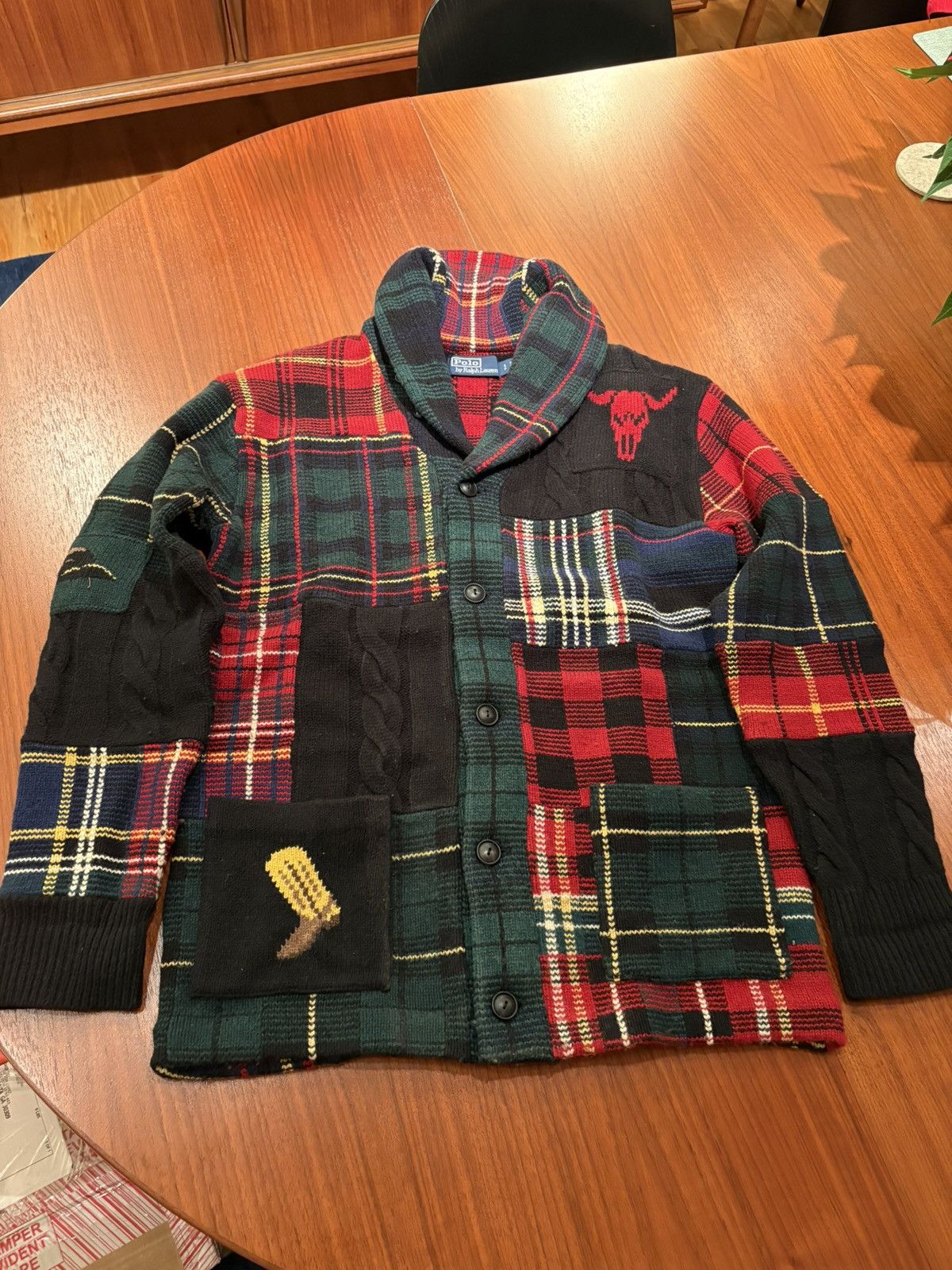 Polo Ralph Lauren POLO RALPH LAUREN PATCHWORK CARDIGAN SMALL Size US S / EU 44-46 / 1 - 1 Thumbnail