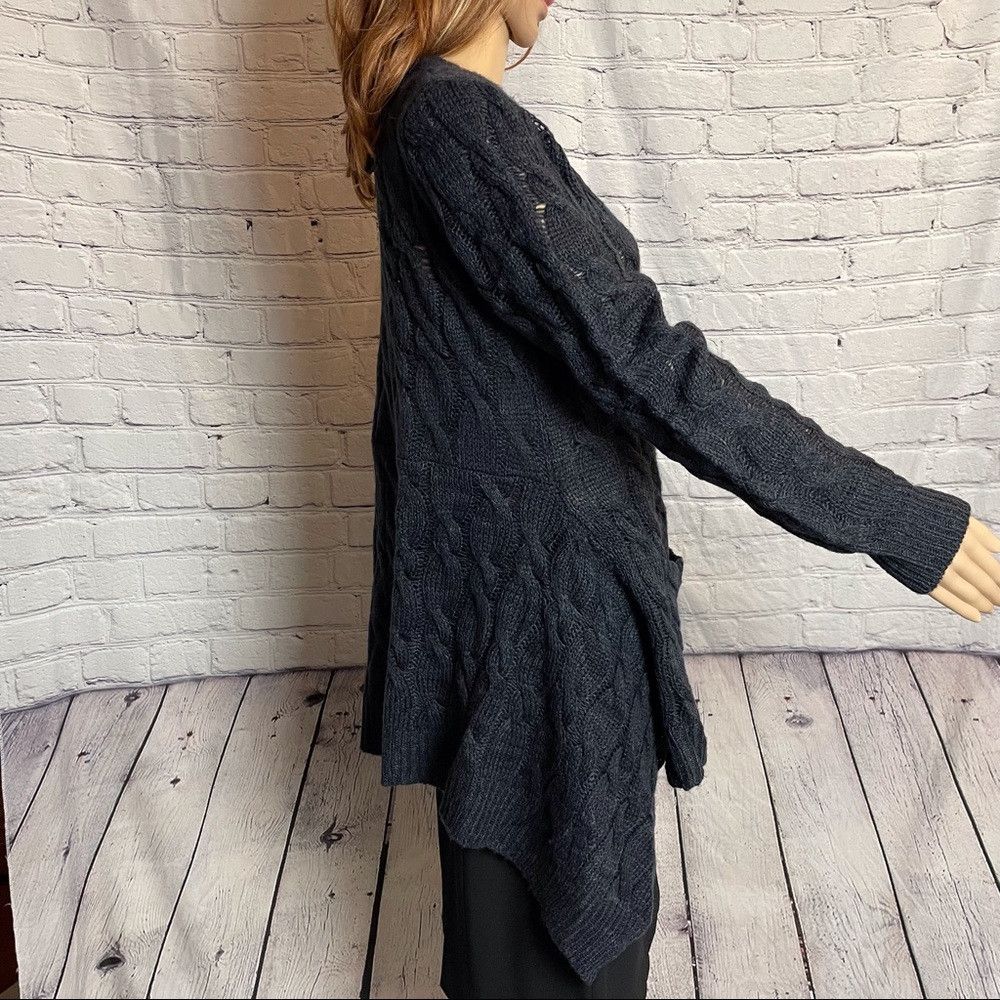 Other NWT New Ashley By 26 International Cable DRAPED CARDIGAN Si Size M / US 6-8 / IT 42-44 - 5 Thumbnail