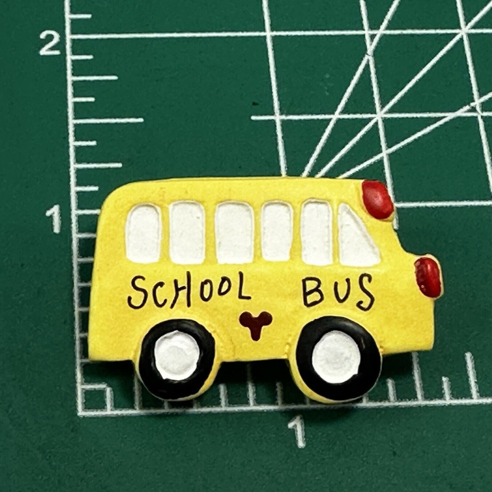 Other Teacher School Bus Yellow Brooch Pin Button Appreciation Size ONE SIZE - 2 Thumbnail