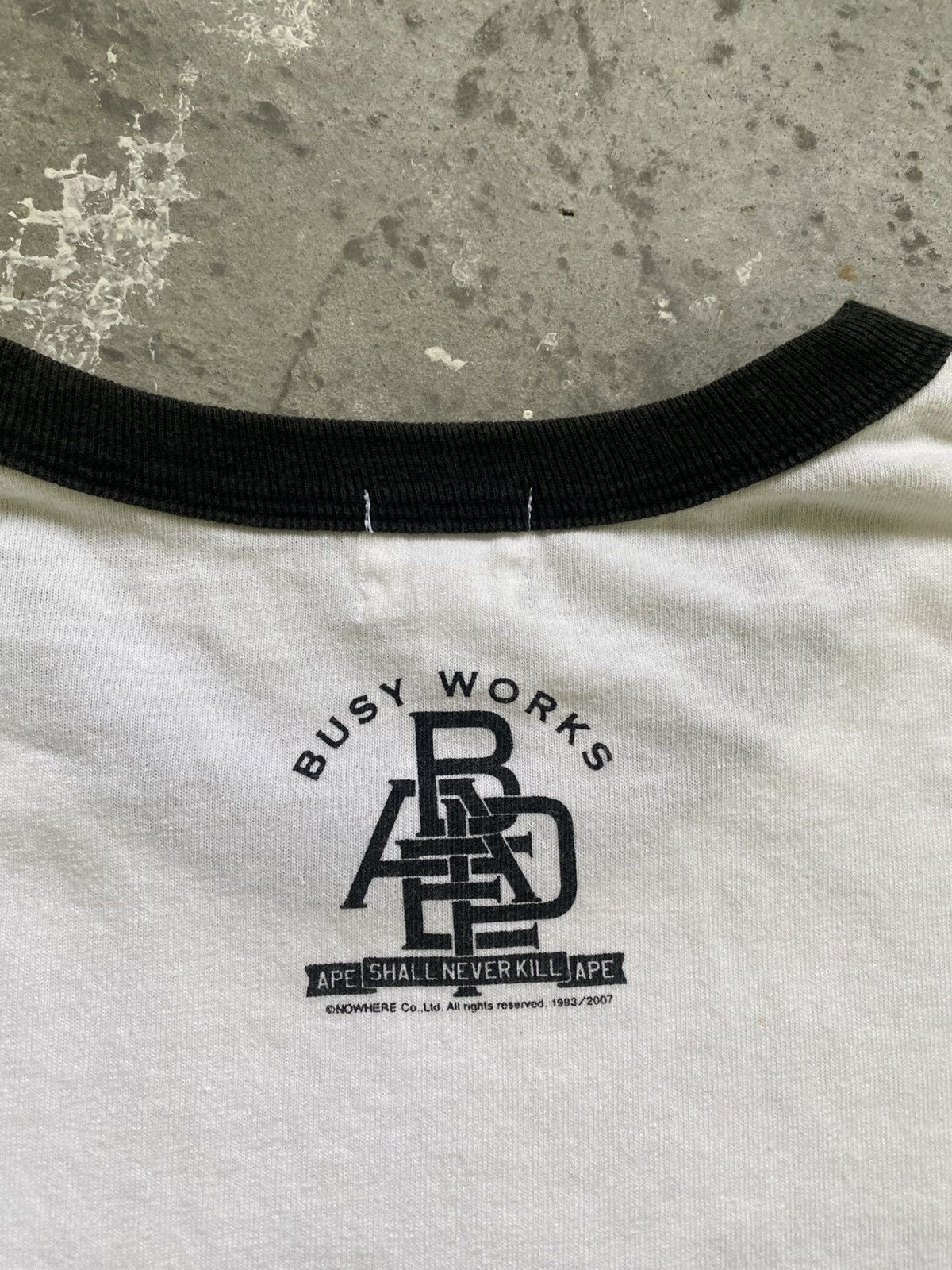 Bape Vintage Bathing Ape I Love BAPE Ringer T Shirt Size US XL / EU 56 / 4 - 7 Thumbnail