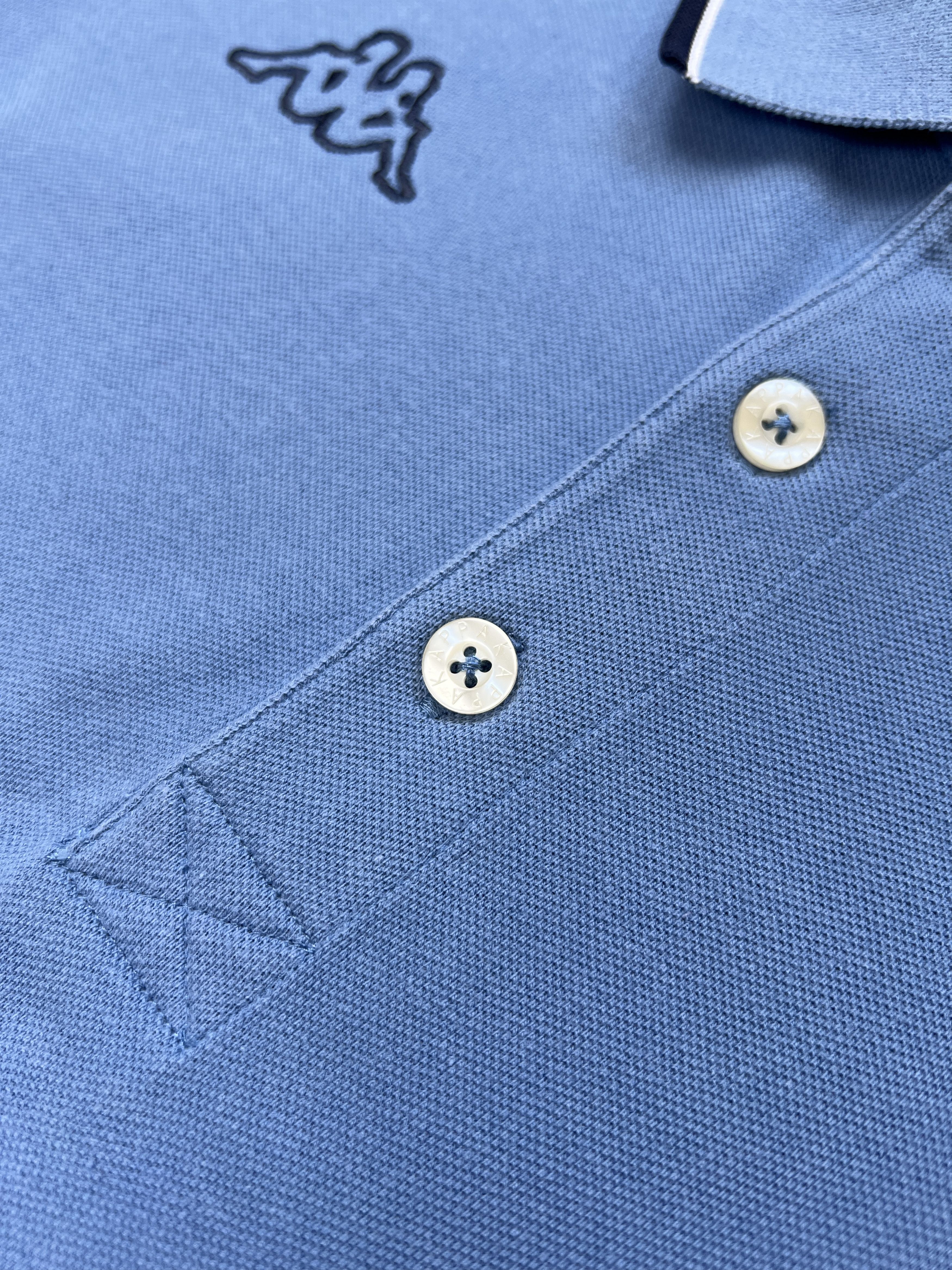 Kappa Kappa Long Sleeve Polo Shirt Blue M Size US M / EU 48-50 / 2 - 4 Thumbnail