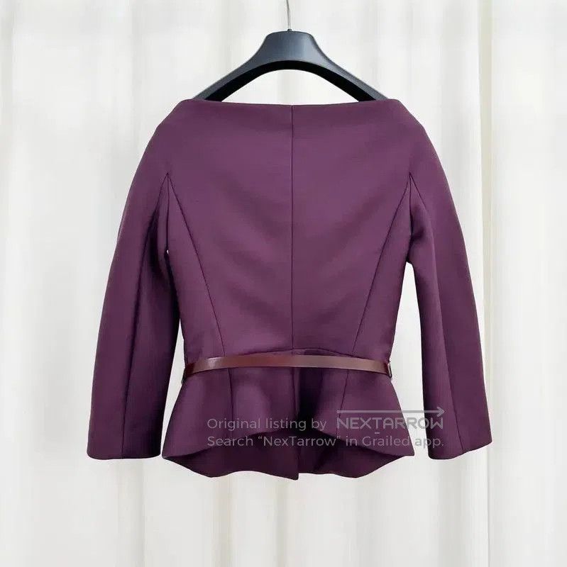 Dior Dior Wine Red Wool Blend Ladies Jacket . Size S / US 4 / IT 40 - 2 Thumbnail