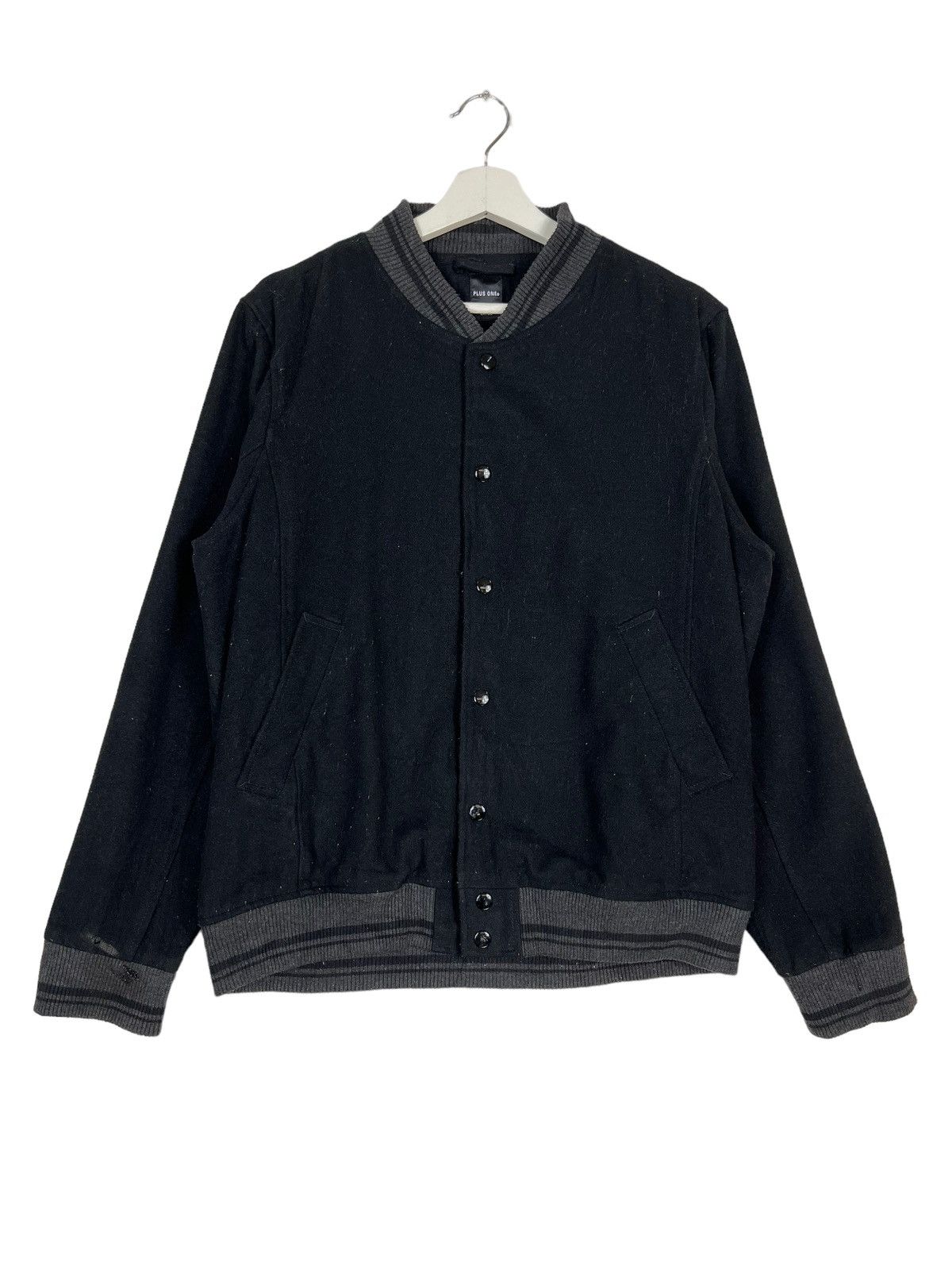 Japanese Brand 🔥 PLUS ONE BOMBER JACKET Size US L / EU 52-54 / 3 - 1 Thumbnail