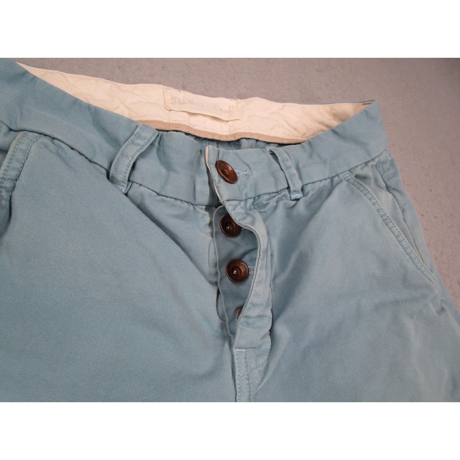 The West Is Dead The West is Dead Pants Mens 29x31 Blue Slim Chino Made in USA Casual Size US 29 - 3 Thumbnail