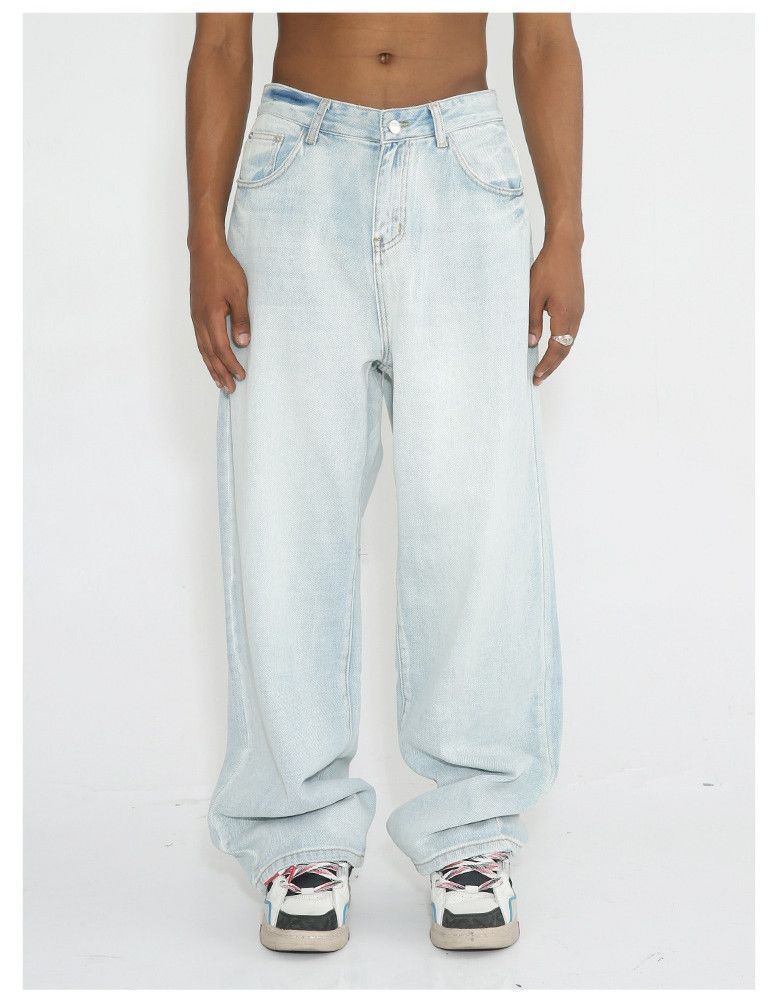 sports washed distressed y2k baggy jeans