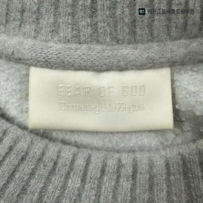 Ermenegildo Zegna Zegna x Fear of God Men's Loose Crewneck Sweatshirt. Size US M / EU 48-50 / 2 - 2 Thumbnail