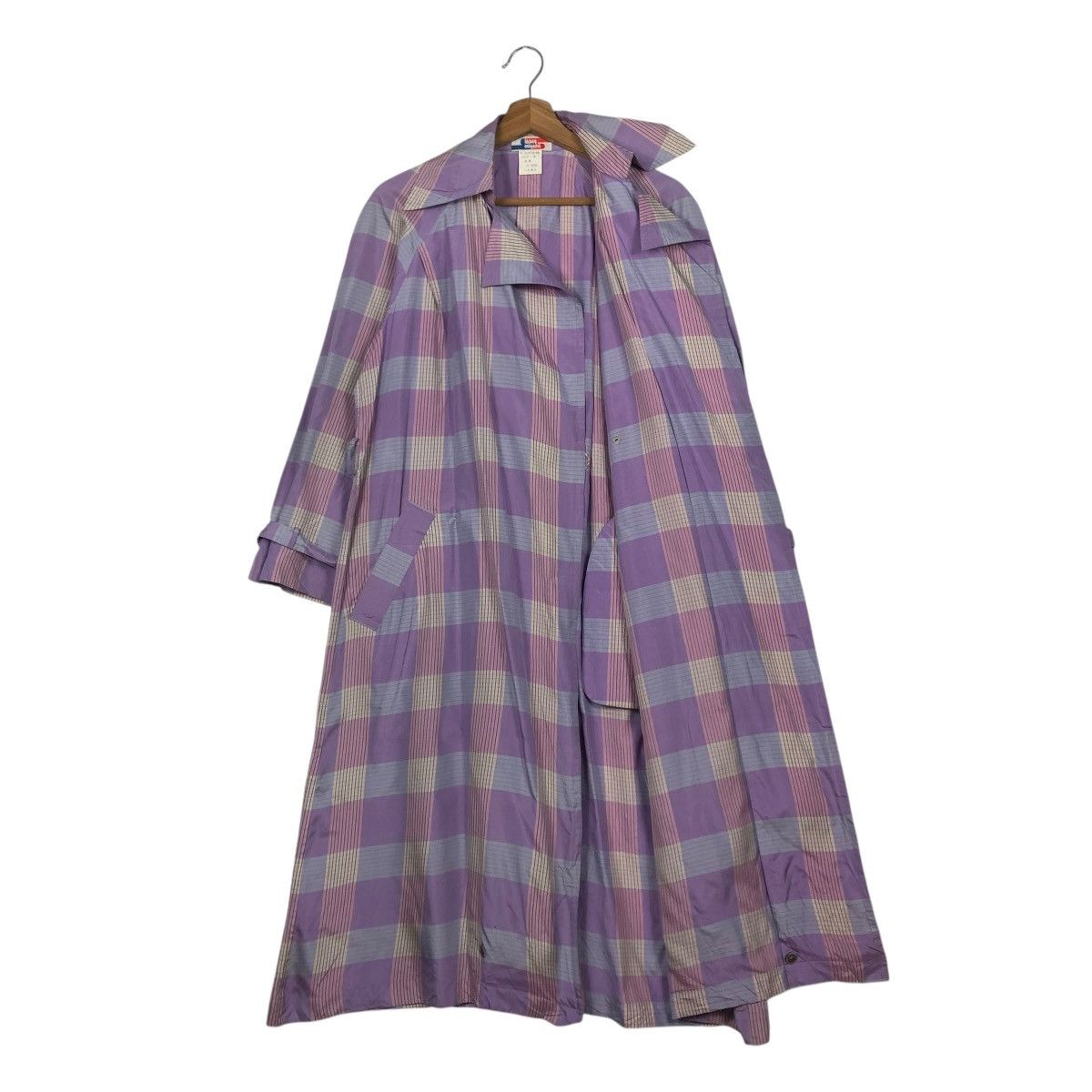 Issey Miyake 🔥VINTAGE 70’s ISSEY MIYAKE LONG JACKET TARTAN DESIGN RUNWAY Size US M / EU 48-50 / 2 - 11 Thumbnail