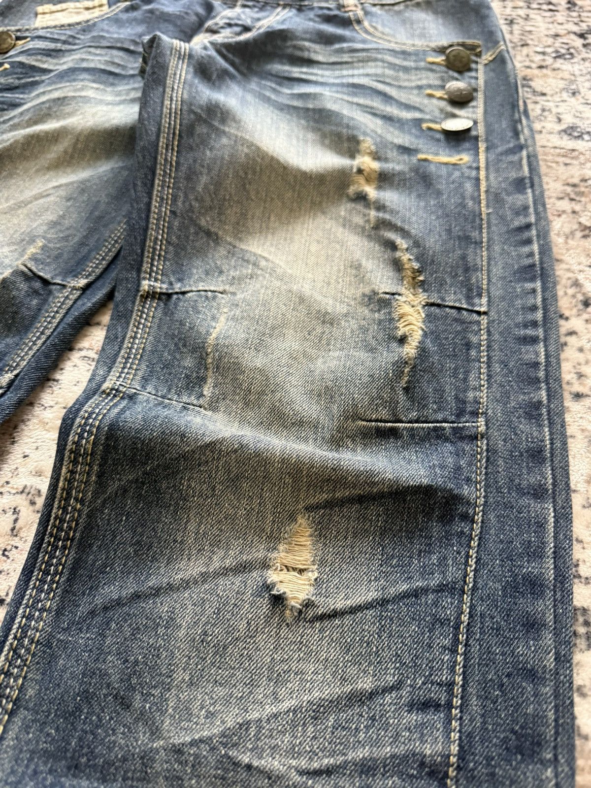 Hysteric Glamour BlueMoon Japan Paneled Surf Edition Straight Jeans Size US 30 / EU 46 - 10 Thumbnail