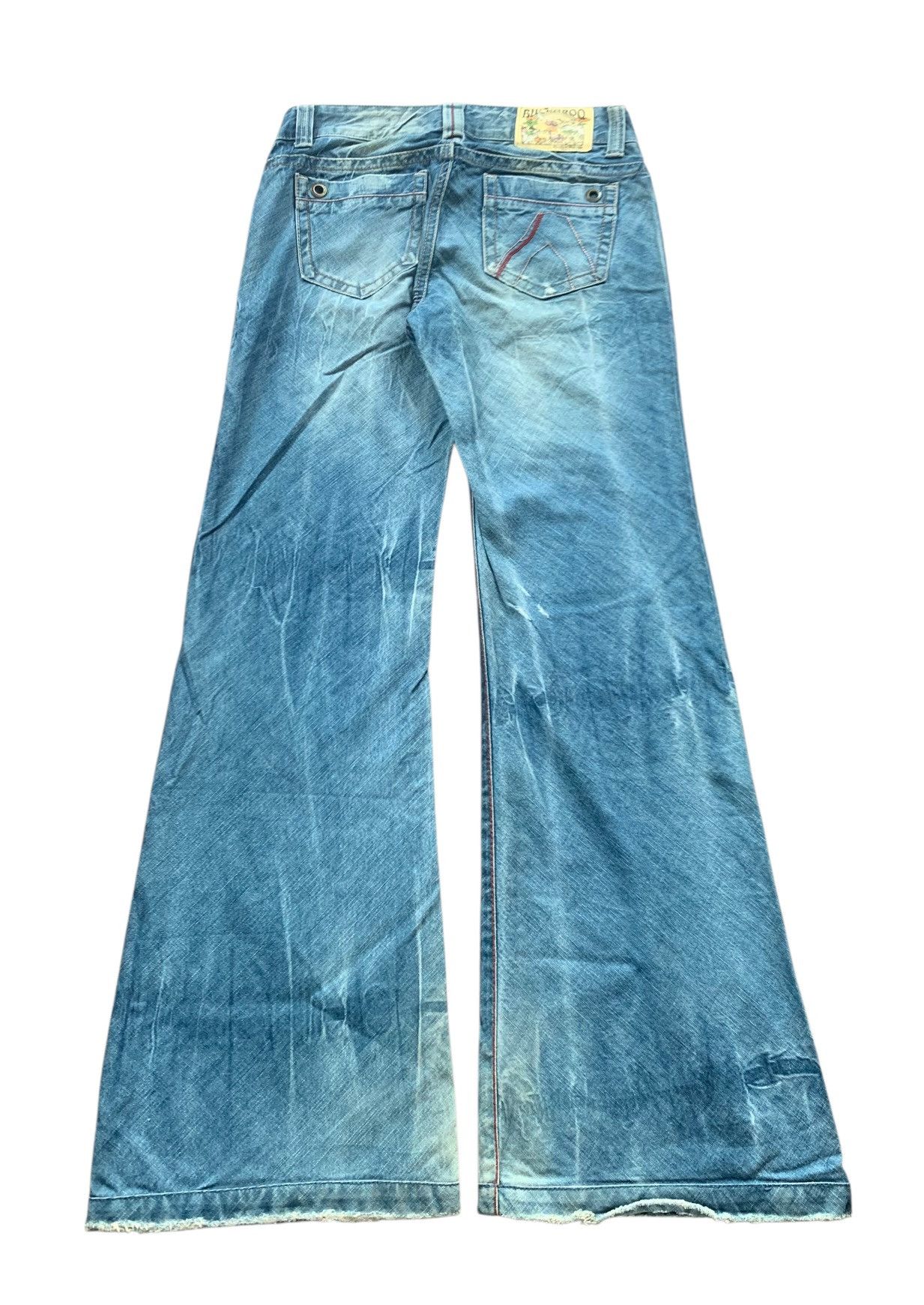 Japanese Brand Super flare BUCKAROO japanese blue levi's faded jeans lgb Size US 29 - 6 Thumbnail