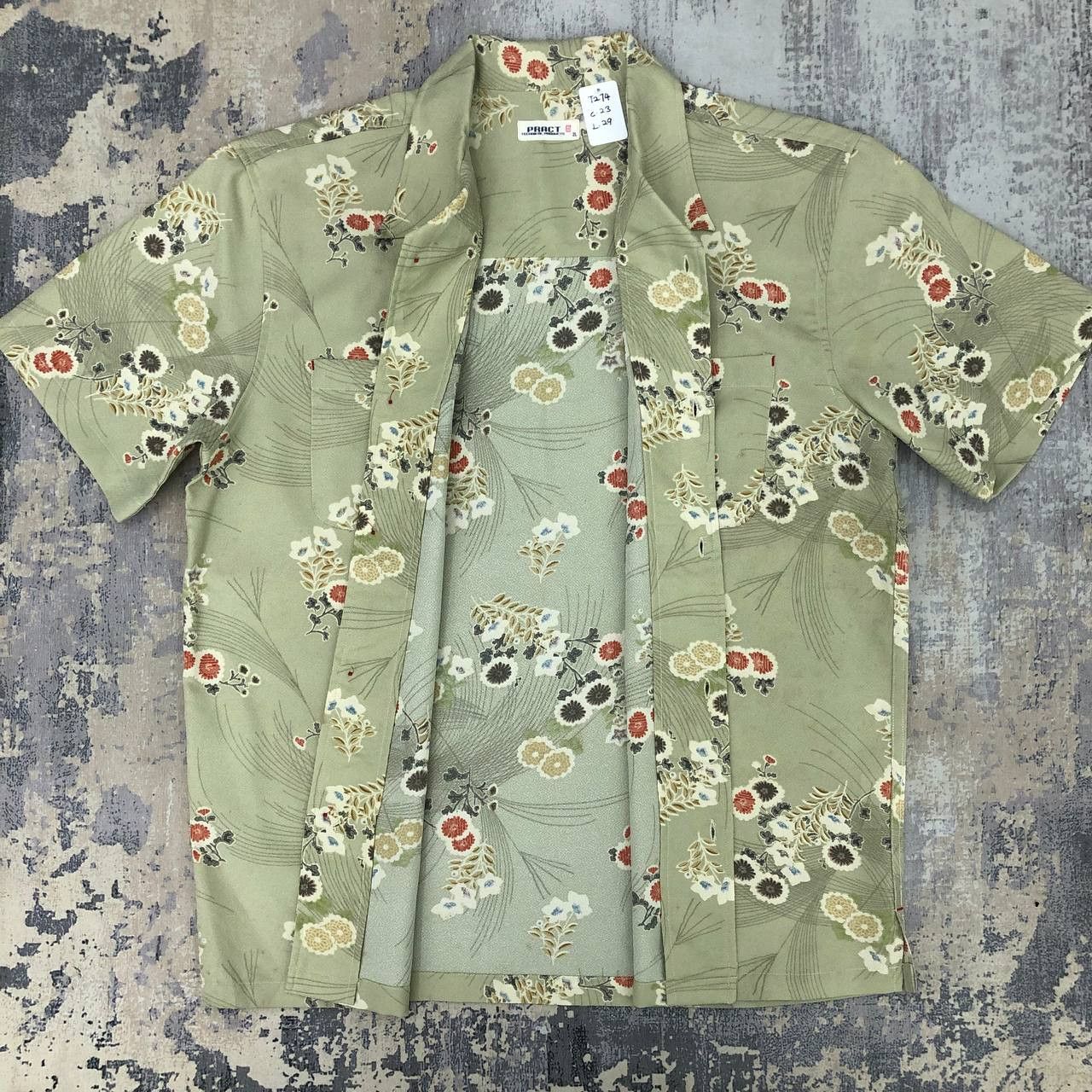 Japanese Brand T274 PRACT JAPAN SAKURA FULL PRINT BOWLING SHIRTS Size US XL / EU 56 / 4 - 4 Thumbnail
