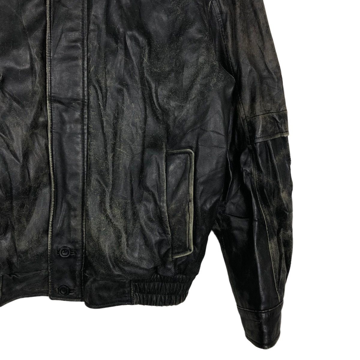 Japanese Brand 🔥90’s Vintage Leather Biker Jacket Nicole Issey Miyake Size US M / EU 48-50 / 2 - 6 Thumbnail