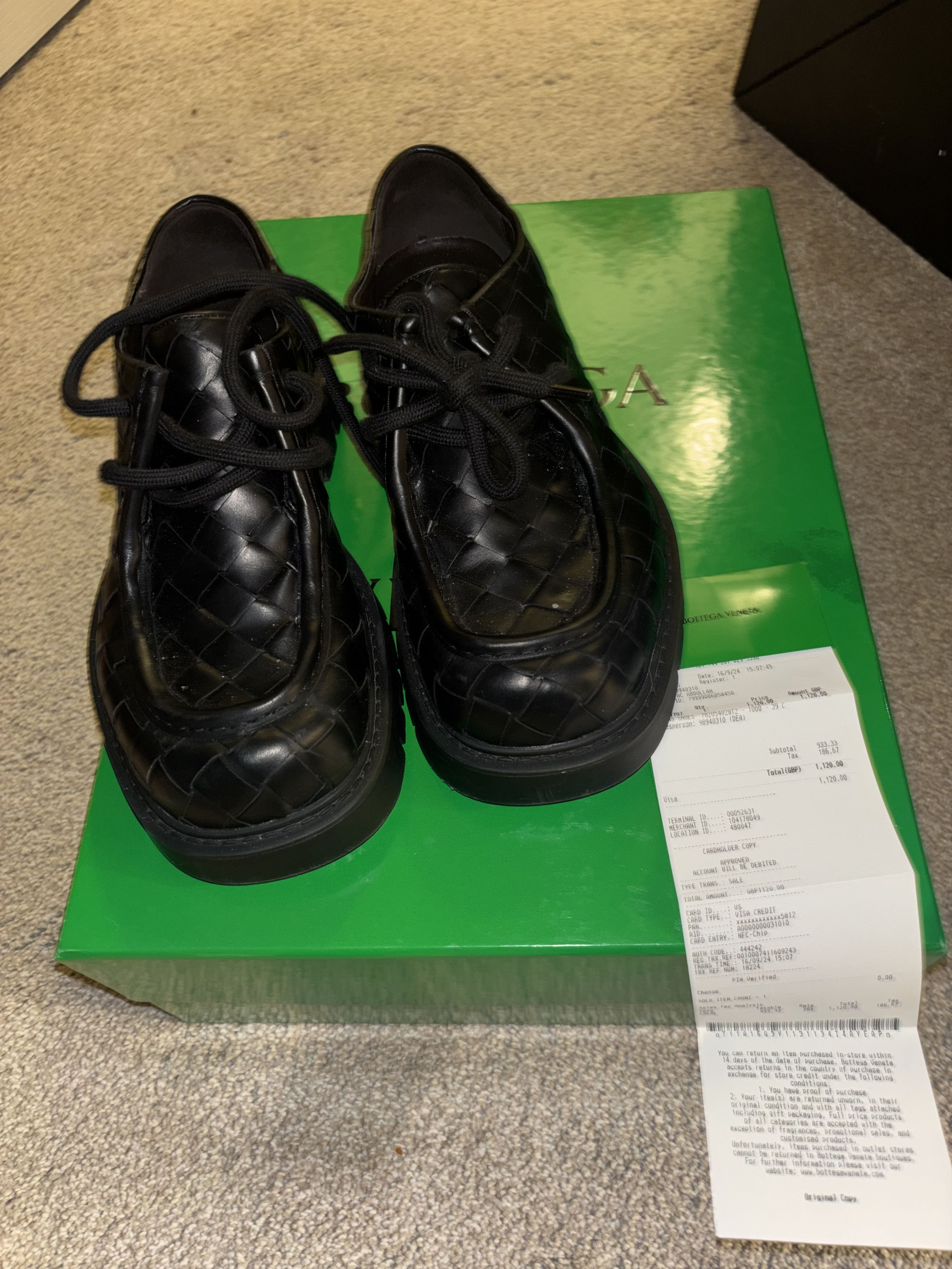 Bottega Veneta Bottega Veneta Haddock Lace Up Shoes Size US 7 / EU 40 - 1 Thumbnail