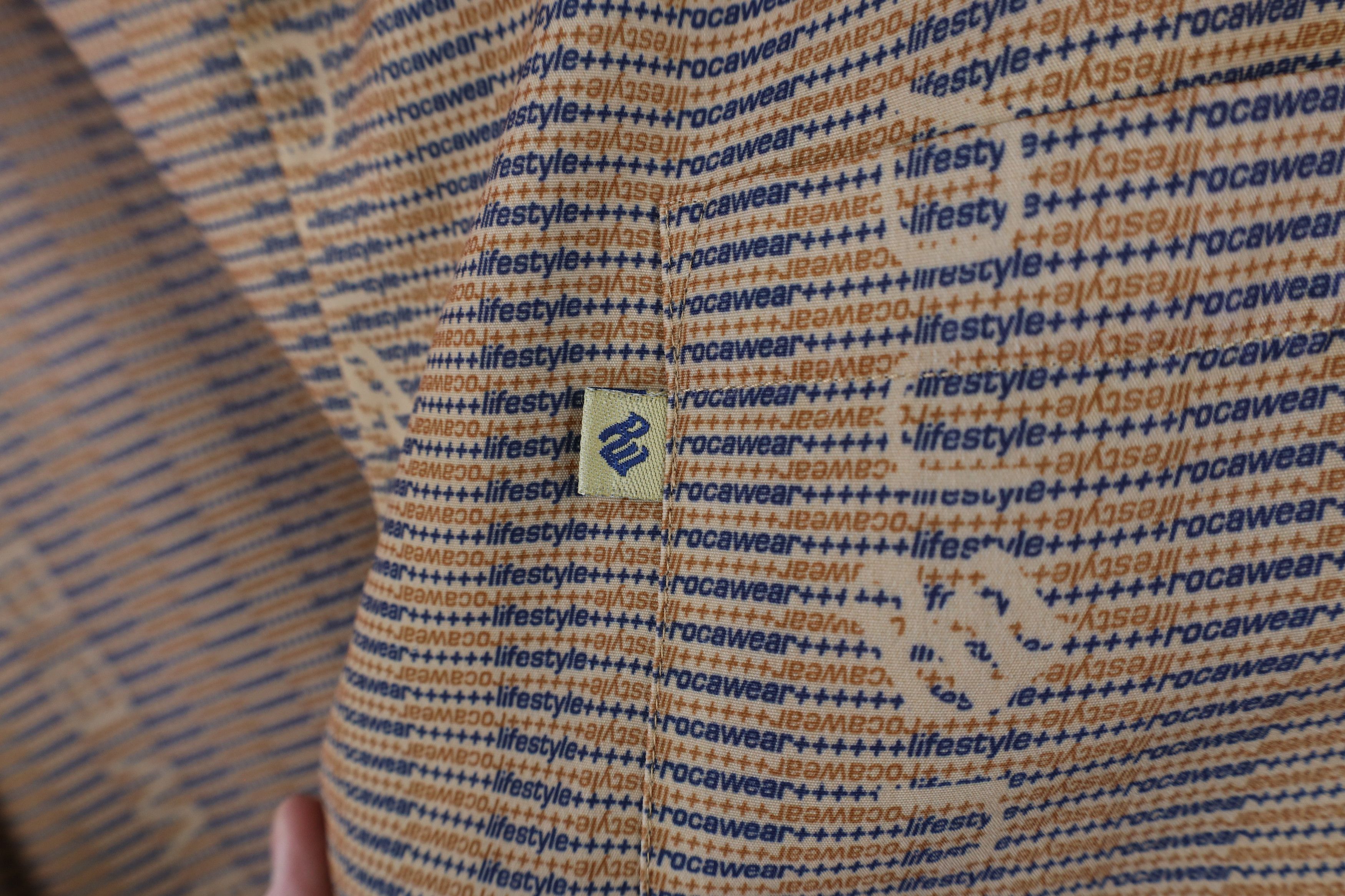 Rocawear × Vintage Vintage 90s Y2K Rocawear Baggy Fit Short Sleeve Button Shirt Size US XXL / EU 58 / 5 - 4 Thumbnail