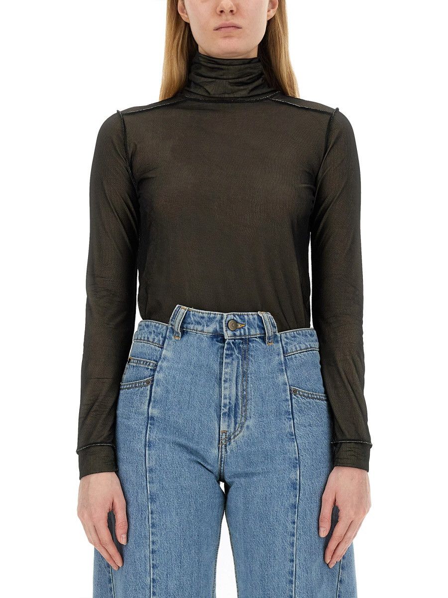 Maison Margiela MAISON MARGIELA TURTLENECK BODYSUIT - BLACK (IT 42) Size M / US 6-8 / IT 42-44 - 1 Thumbnail