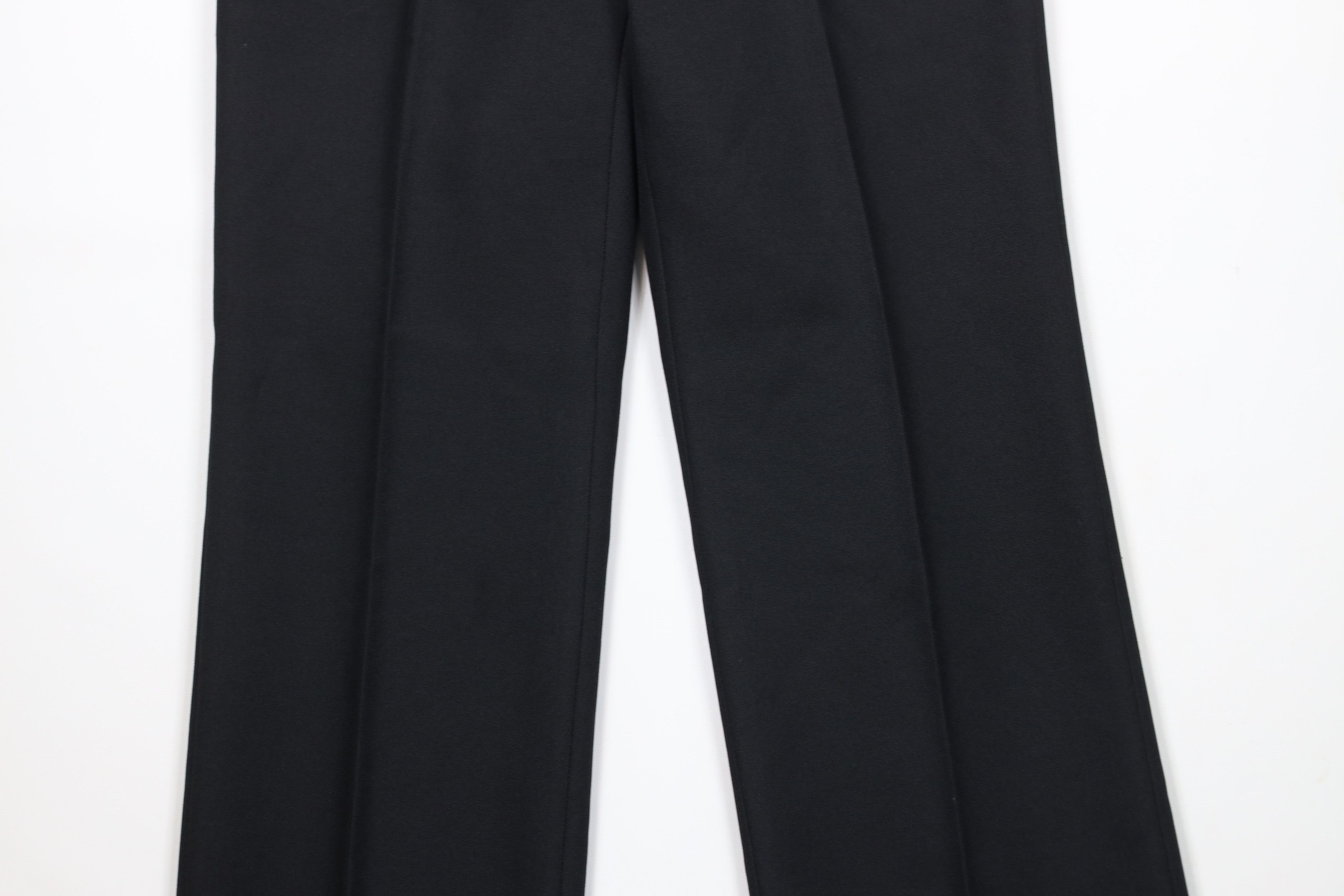 Vintage Vintage 70s Streetwear Flared Wide Leg Chino Pants Black USA Size US 32 / EU 48 - 3 Thumbnail