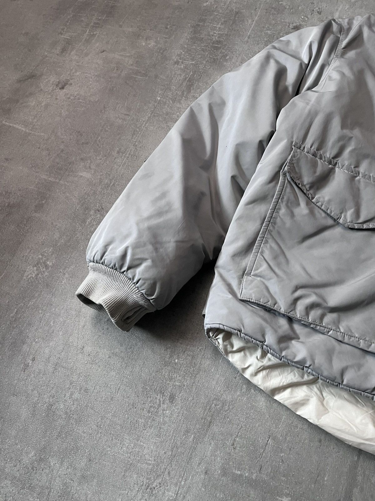 Our Legacy Our Legacy Silver Bullet puffer funnel jacket grey Size US M / EU 48-50 / 2 - 2 Thumbnail