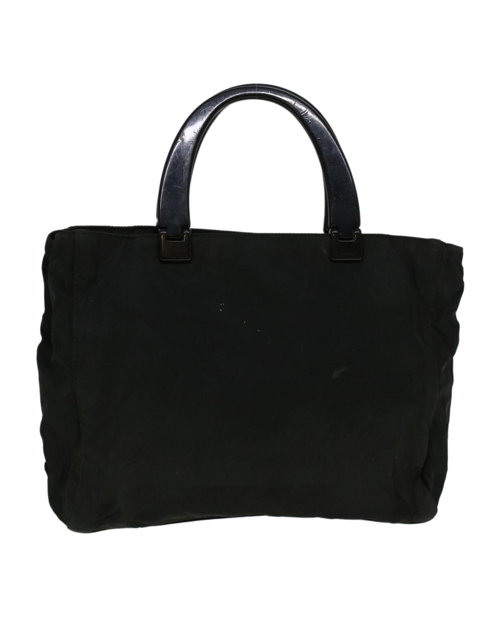 image of Prada Black Nylon Modern Handbag, Women's