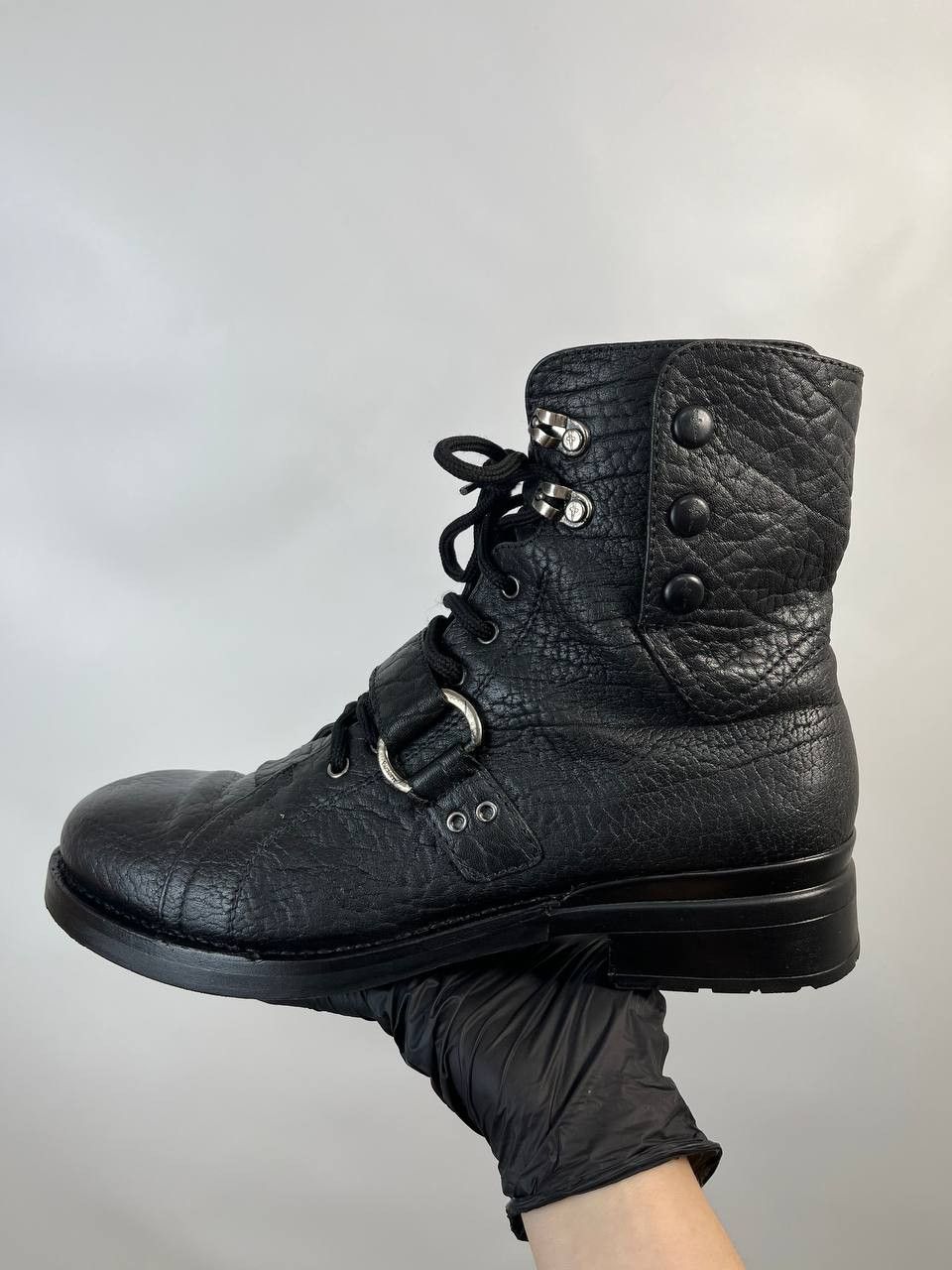 Other CESARE PACIOTTI Black Leather Ankle Boots Sz 7 Size US 7 / EU 40 - 1 Thumbnail