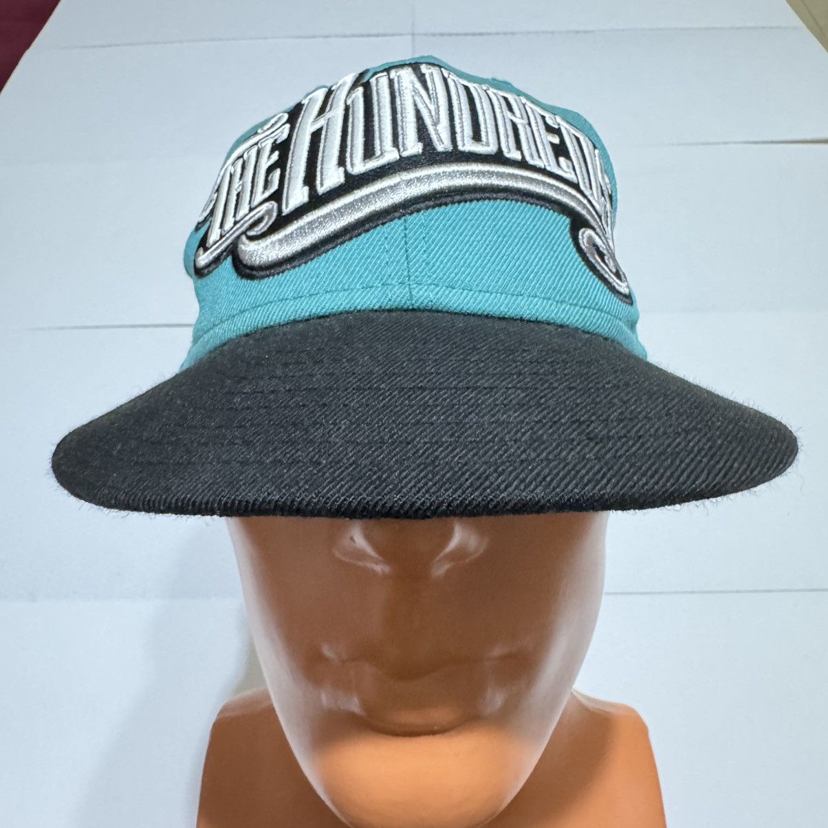 New Era × The Hundreds The Hundreds New Era Adjustable Snap Back Blue Black Hat Cap Size ONE SIZE - 1 Thumbnail