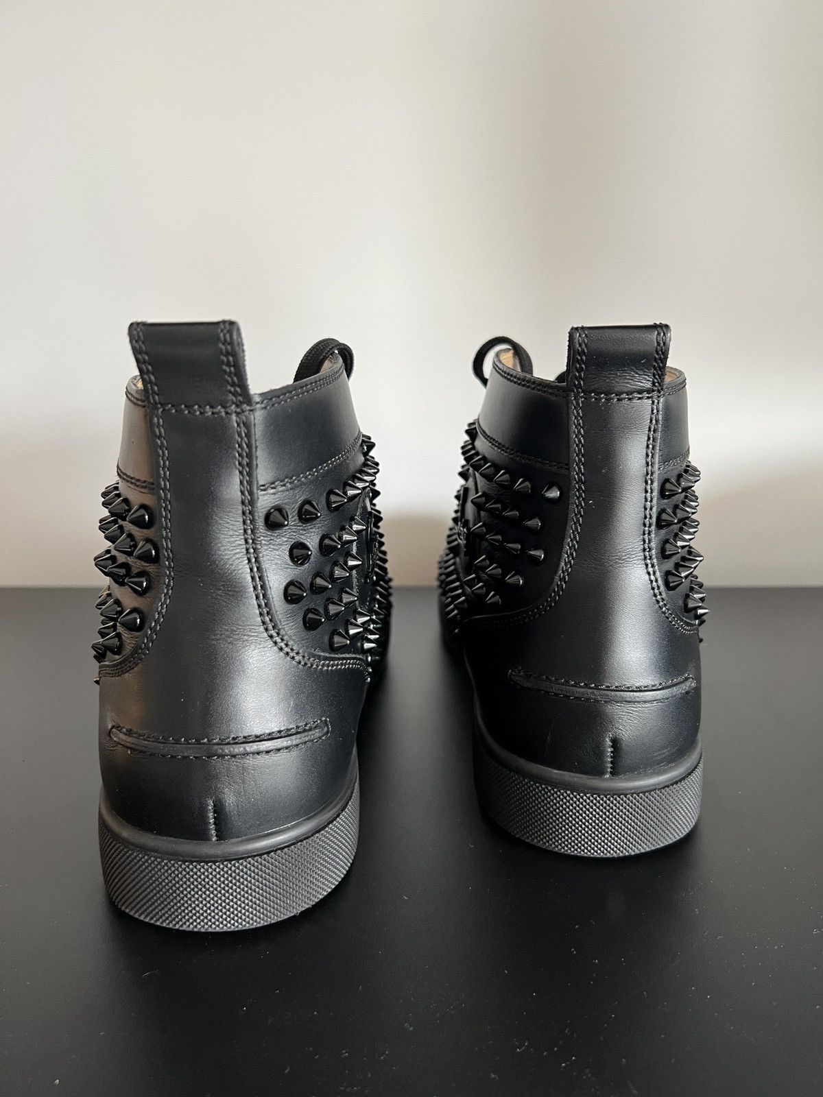 Christian Louboutin Christian Louboutin Black High top Spikes Louis Sneakers Size US 10 / EU 43 - 3 Thumbnail