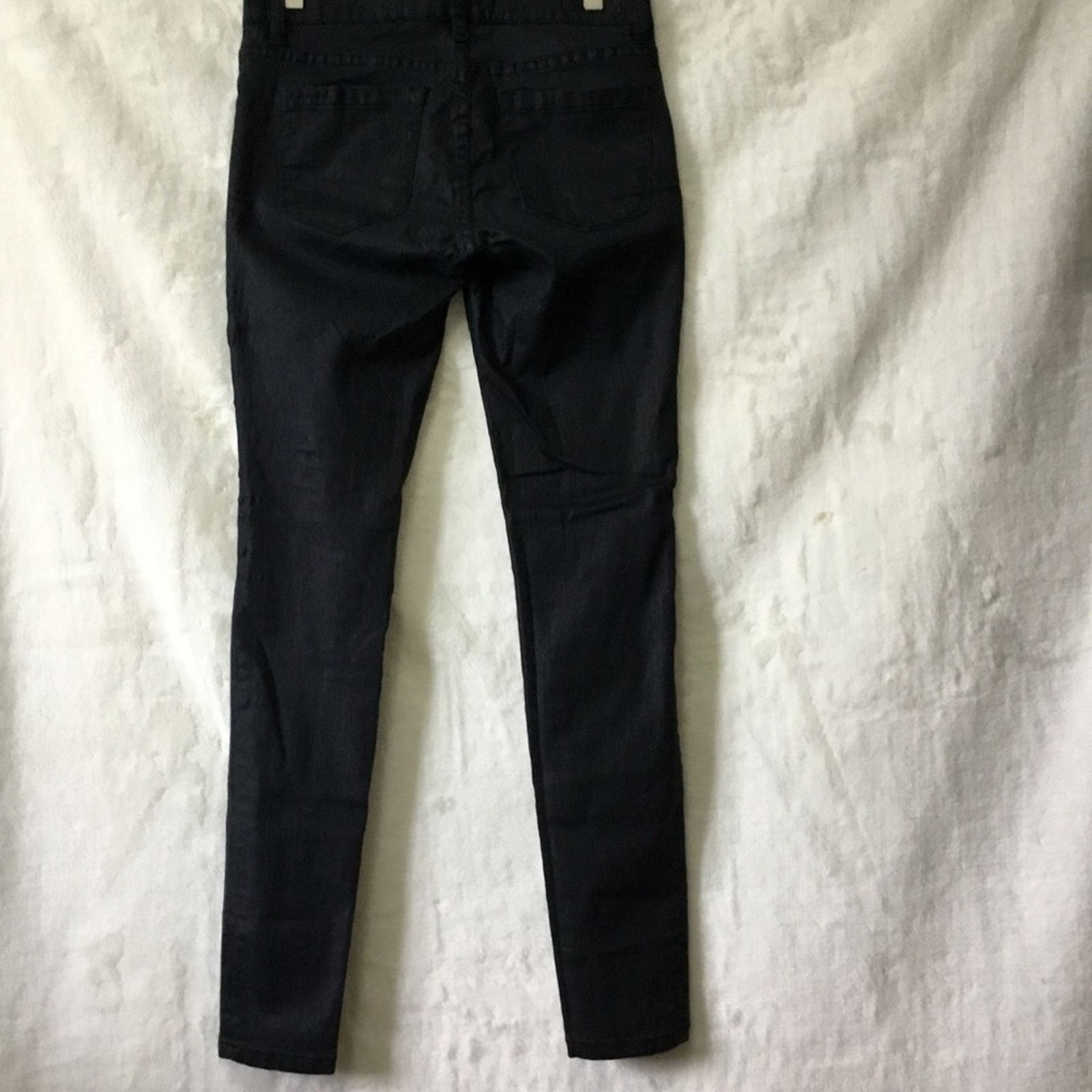 BLANKNYC Blank NYC Dark Gray Shimmer Stretch Skinny Jeans Size 28" / US 6 / IT 42 - 7 Thumbnail