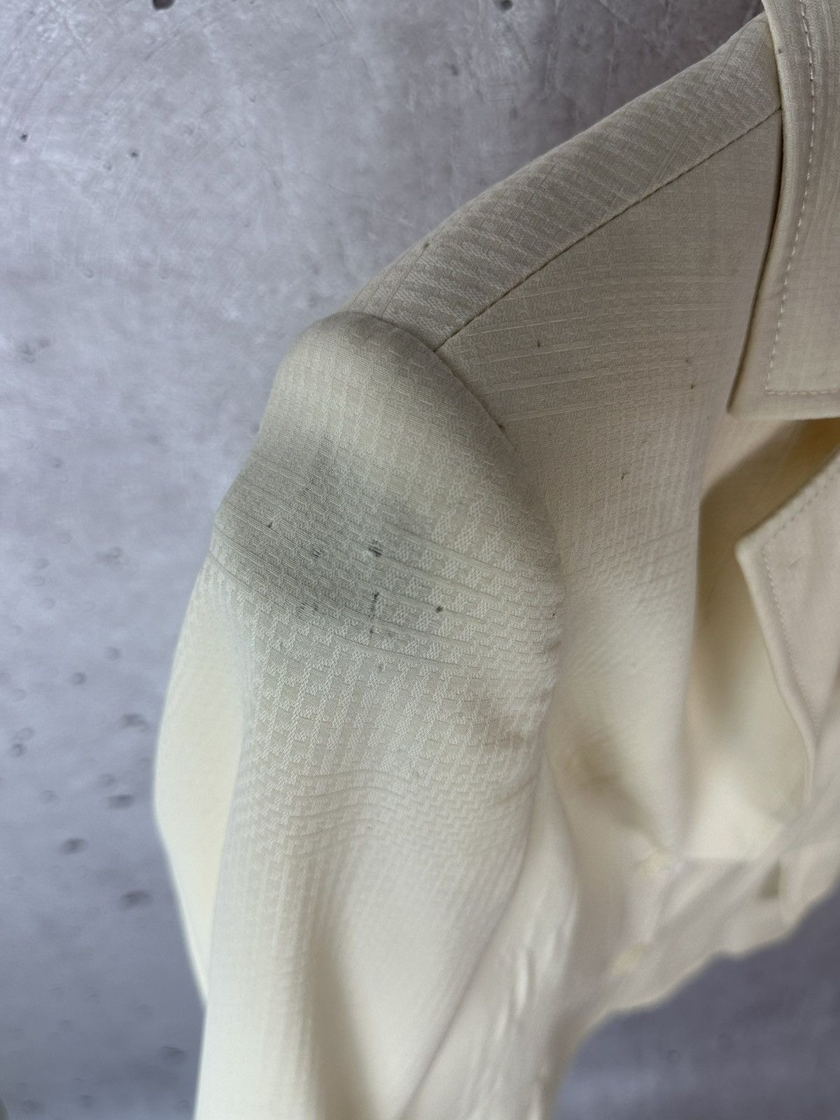 Celine Vintage Celine Paris Beige Wool Women’s Blazer Jacket Size S / US 4 / IT 40 - 8 Thumbnail